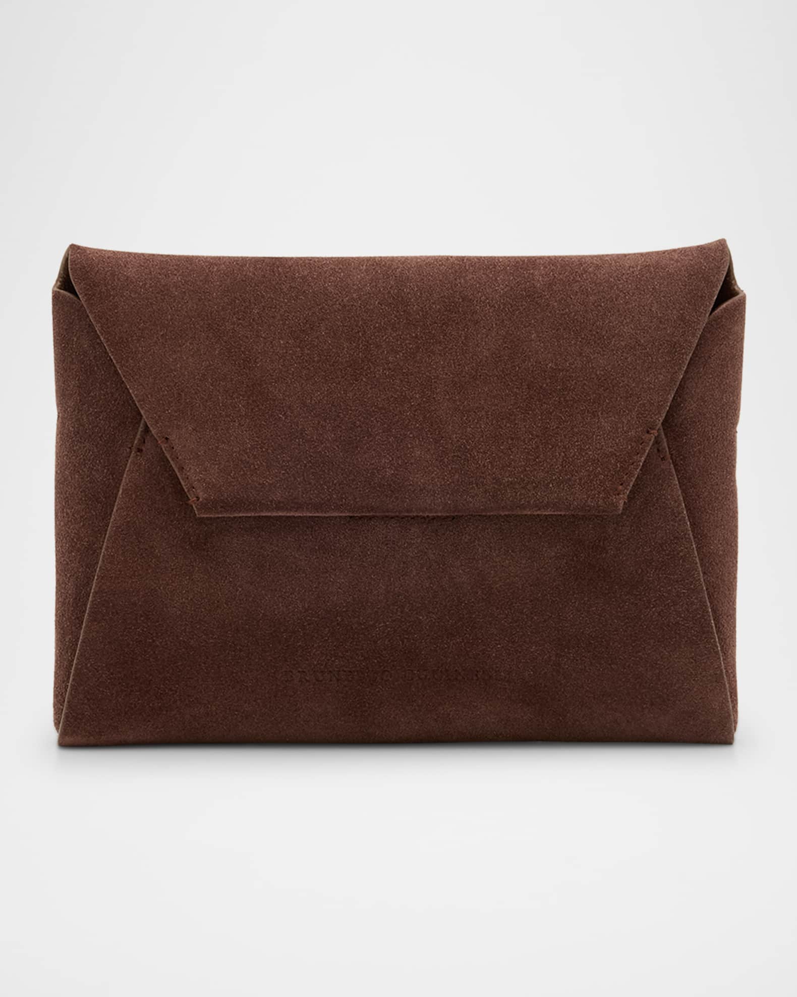 Duo Monili Suede Pouchette Crossbody Bag 0
