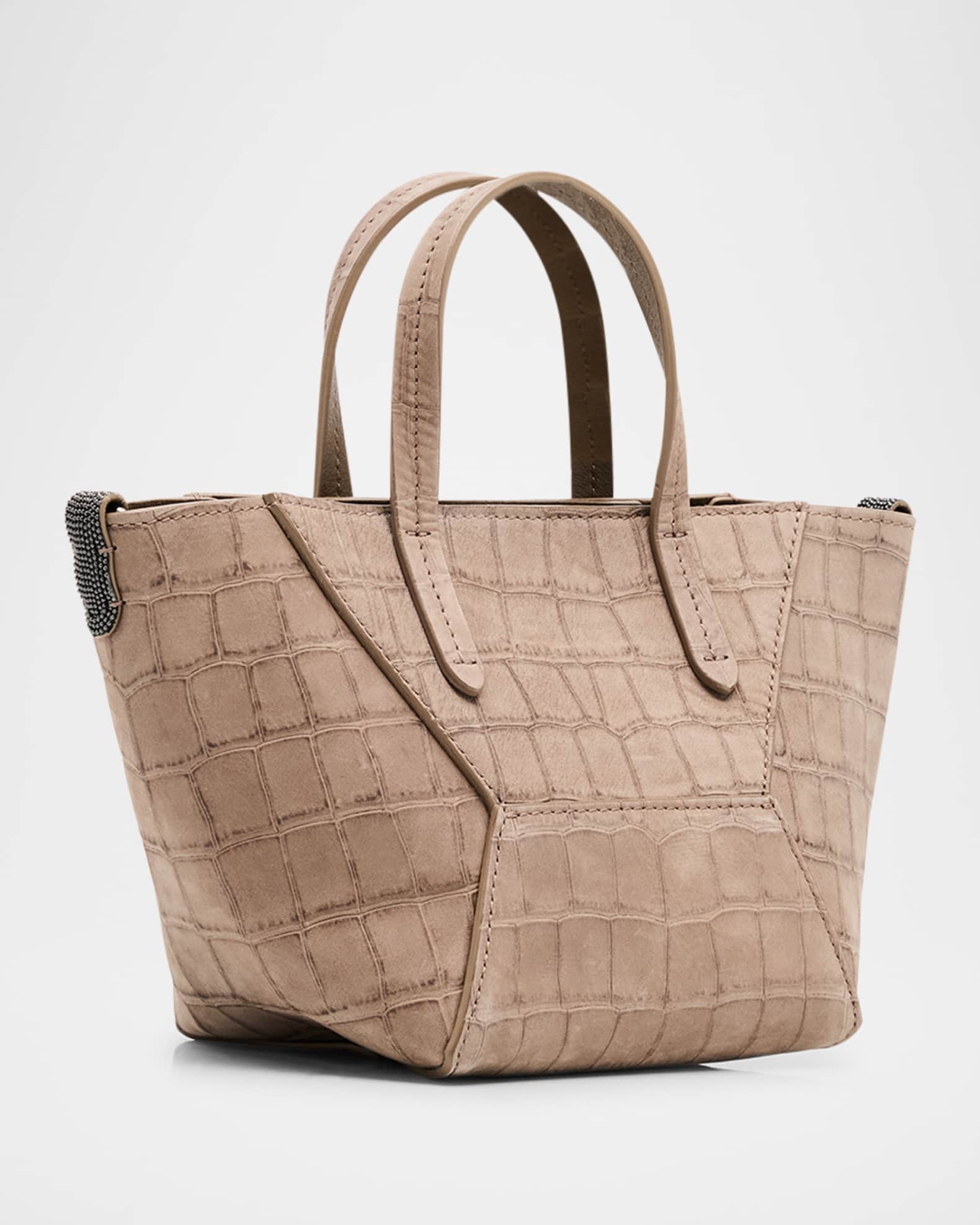 ハンドバッグ Brunello Cucinelli Handbag Small Top-Handle Essence bag for Woman in Taupe | Brunello
