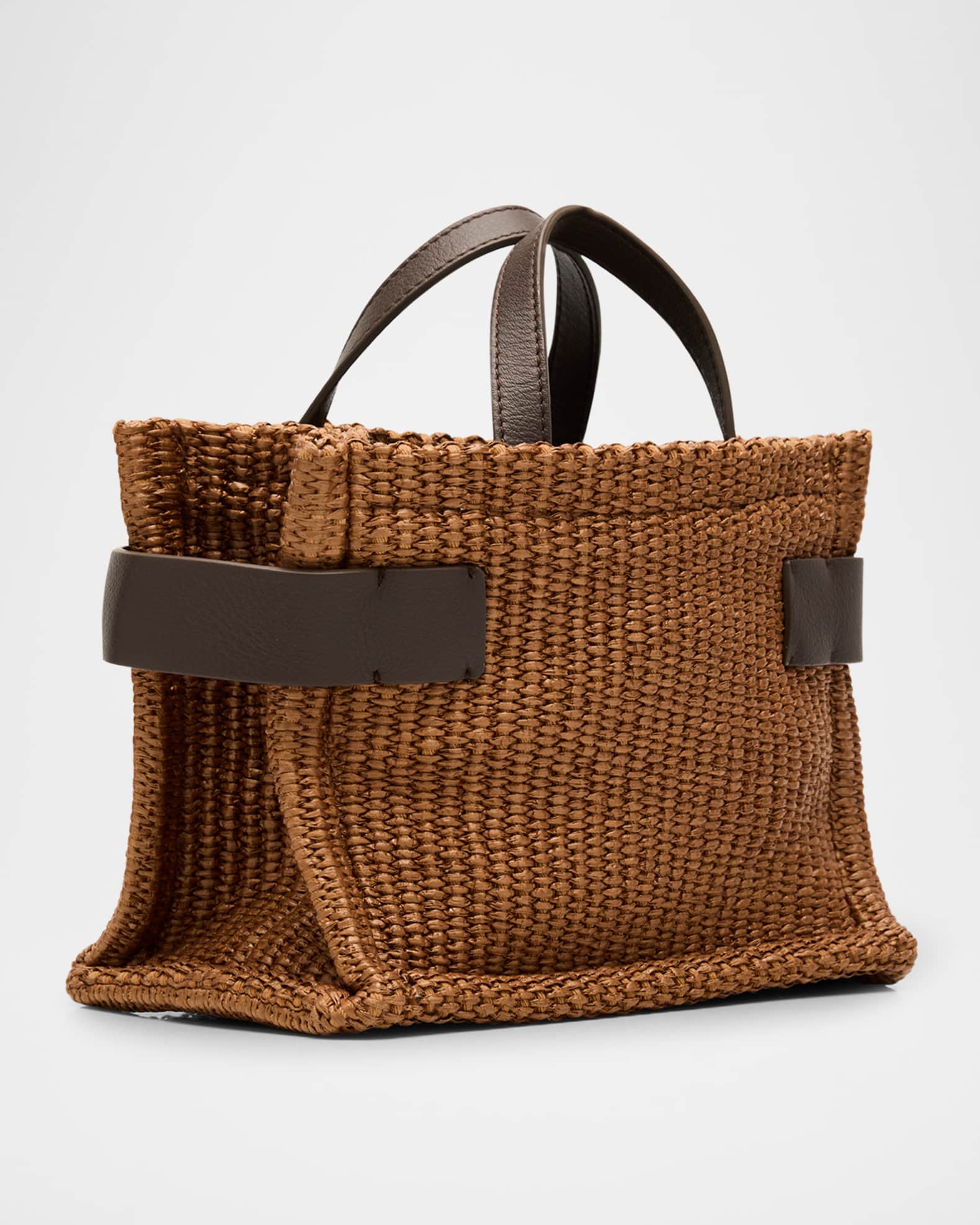 Essense Mini Raffia Tote Bag 1