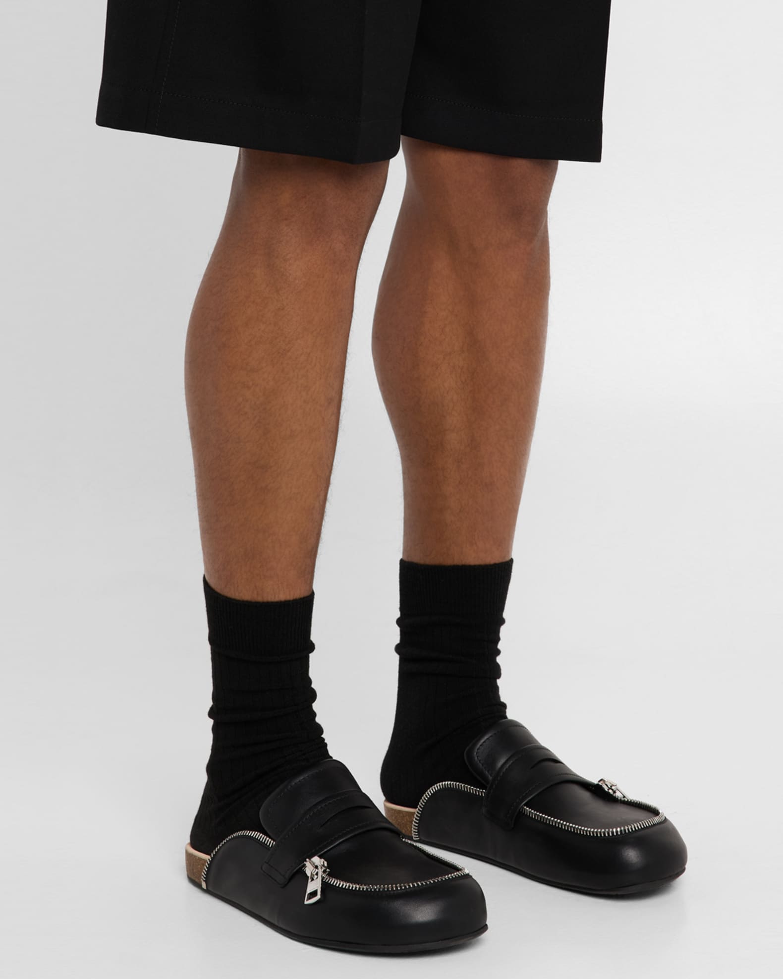 Men's Leather Biker Loafers 1