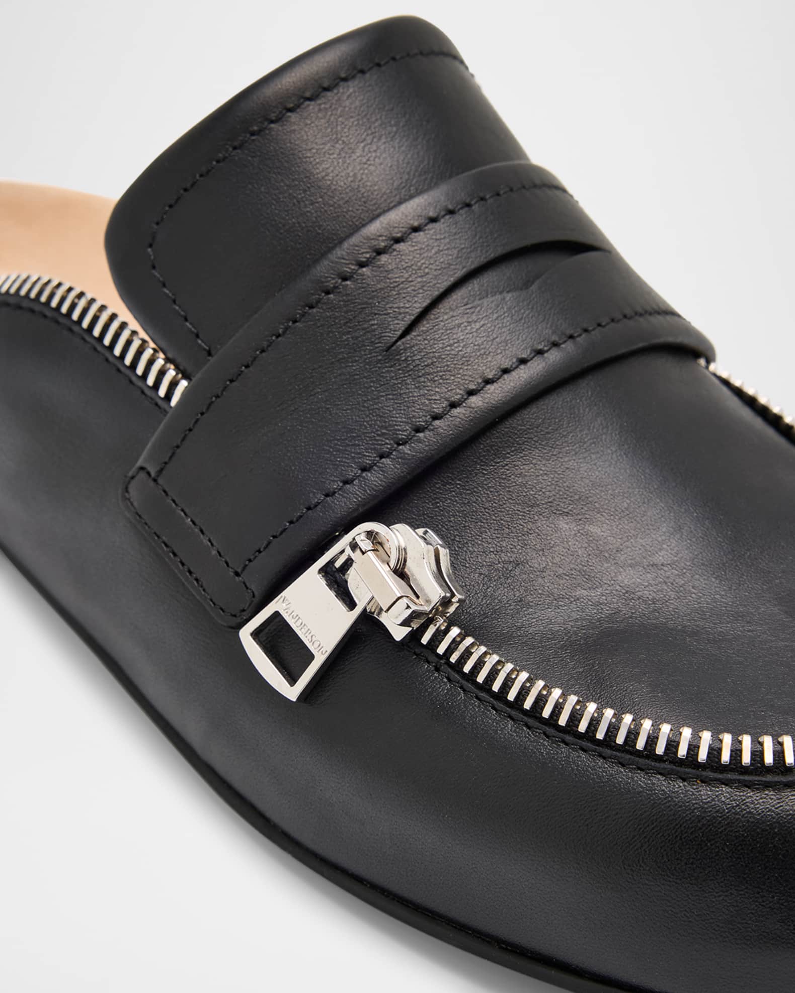 JW Anderson Men's Leather Biker Loafers | Neiman Marcus