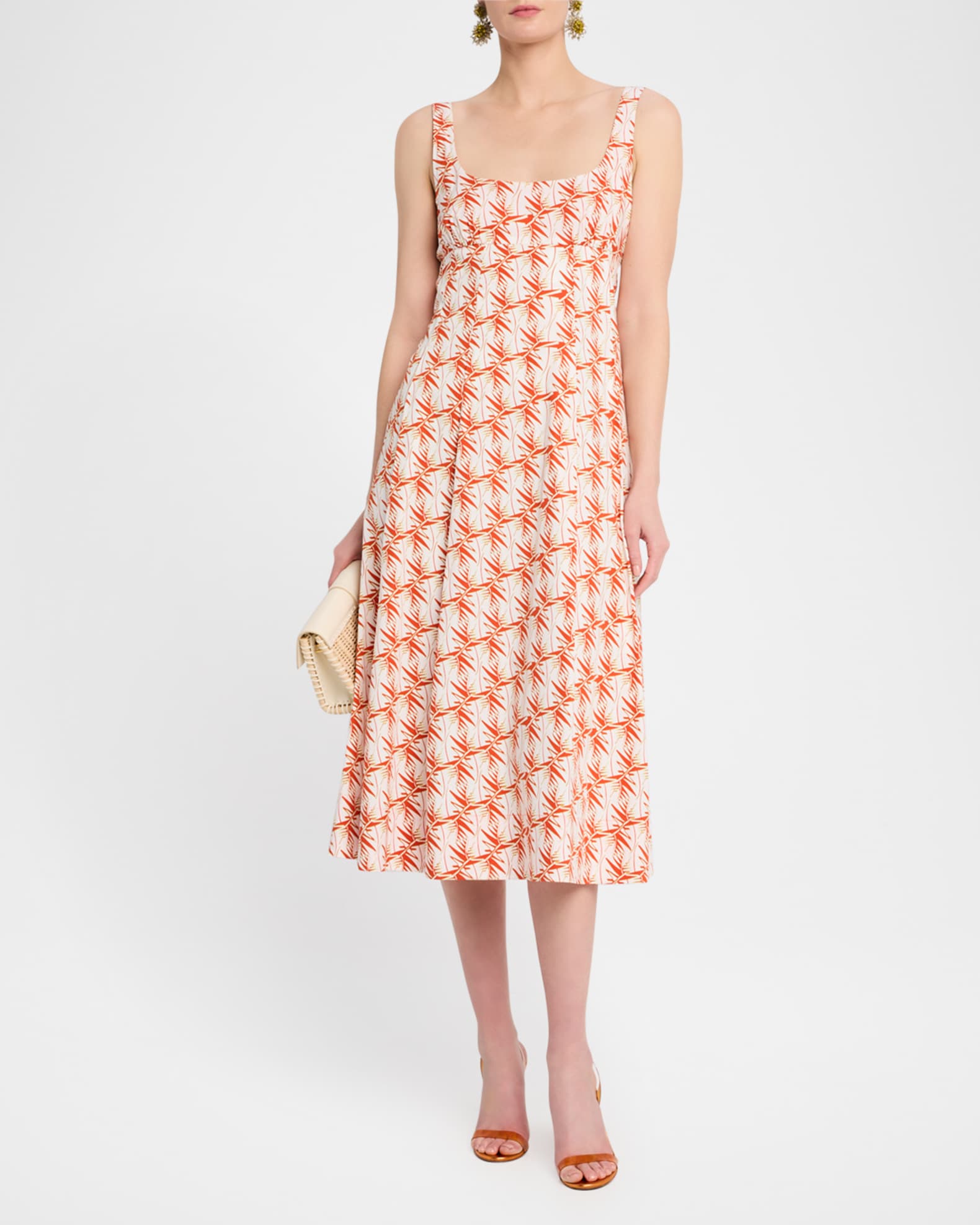 Thalia Sleeveless Scoop-Neck Midi Dress 1