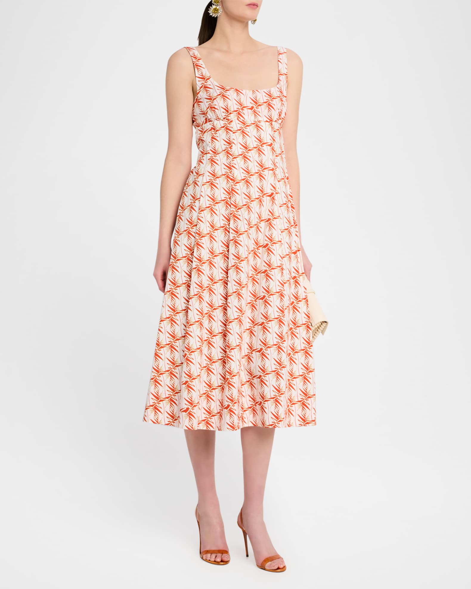 Diane von Furstenberg Thalia Sleeveless Scoop-Neck Midi