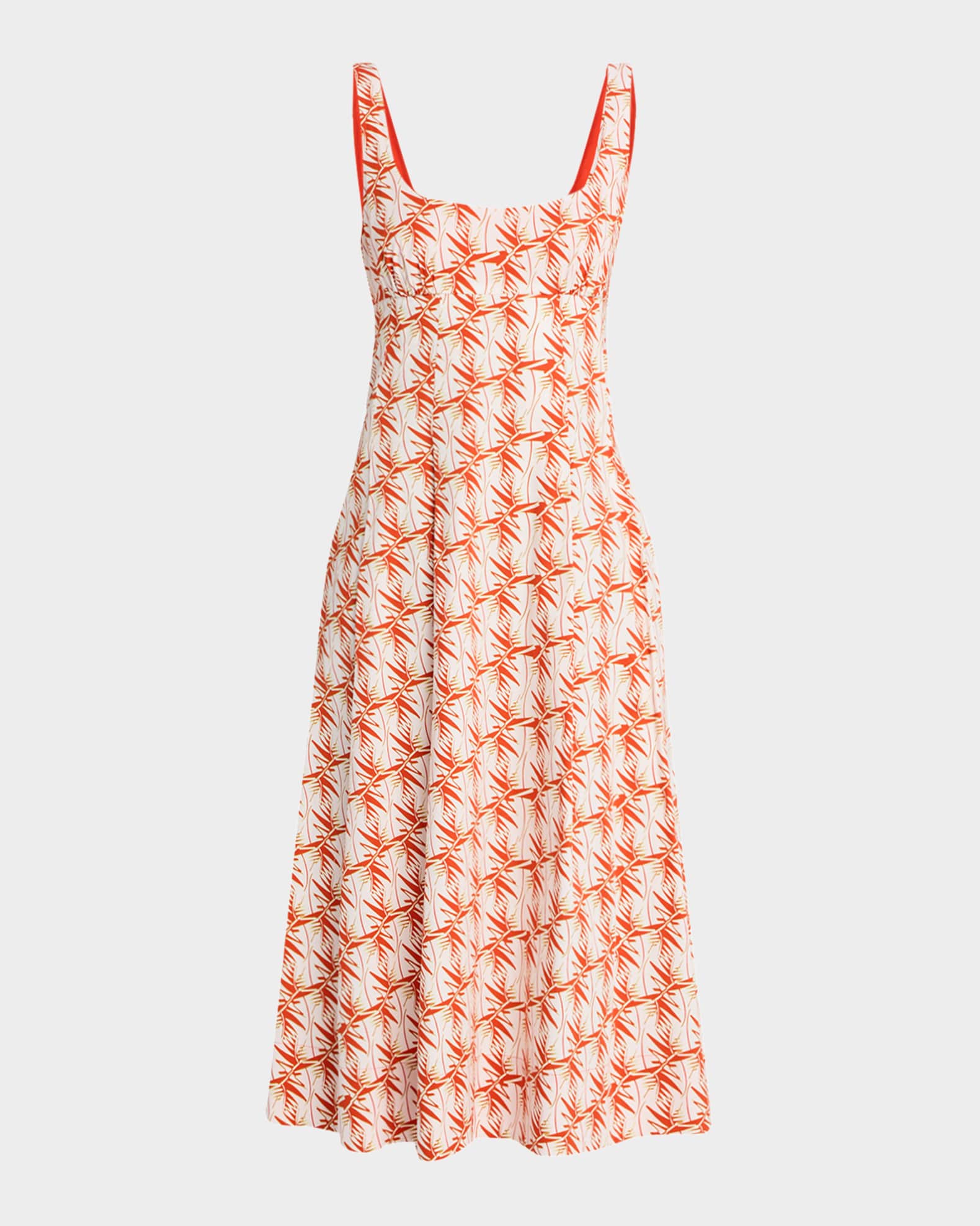 Thalia Sleeveless Scoop-Neck Midi Dress 0