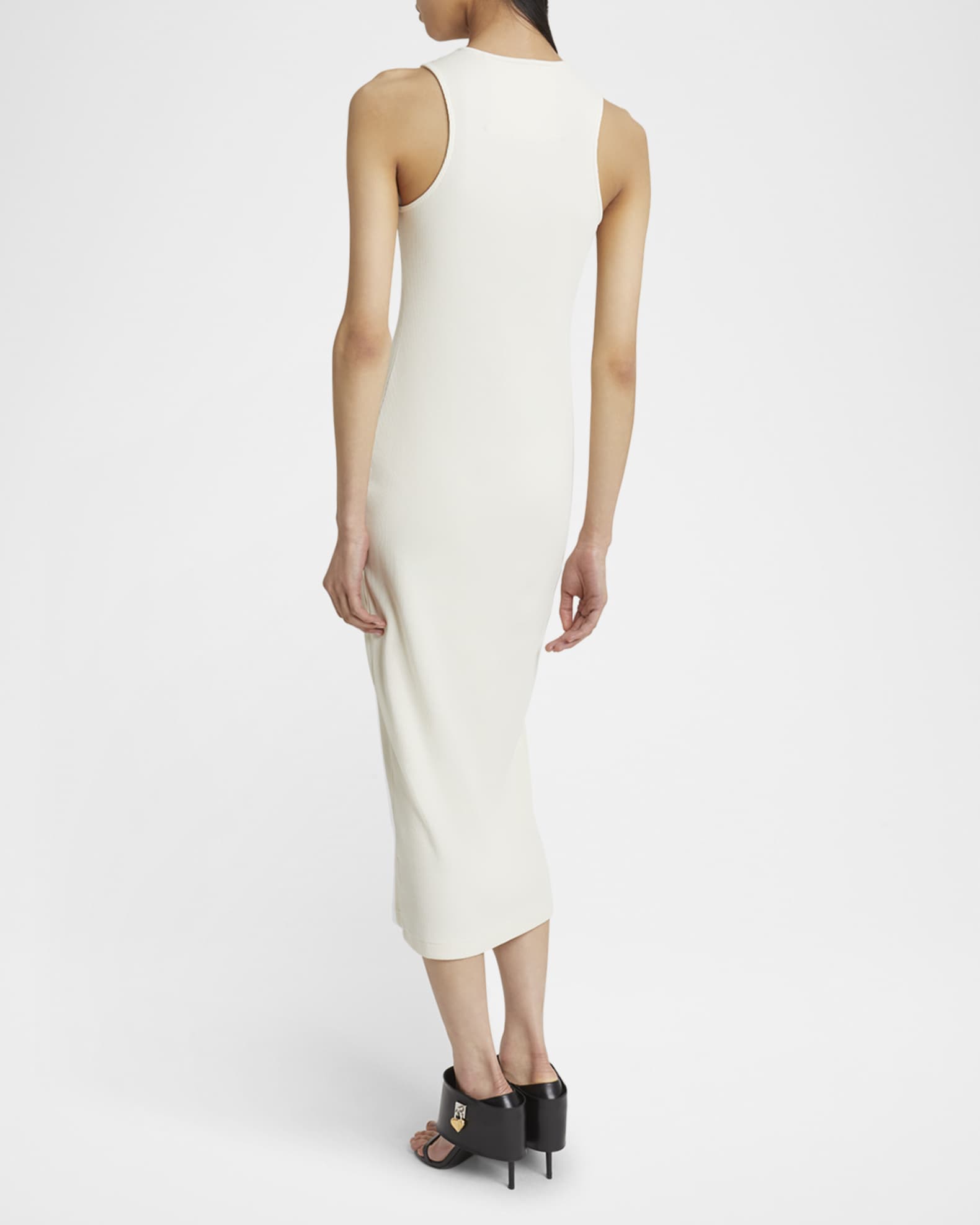 ワンピース GIVENCHY RIBBED DRESS GIVENCHY Embellished ribbed stretch-cotton midi dress | NET