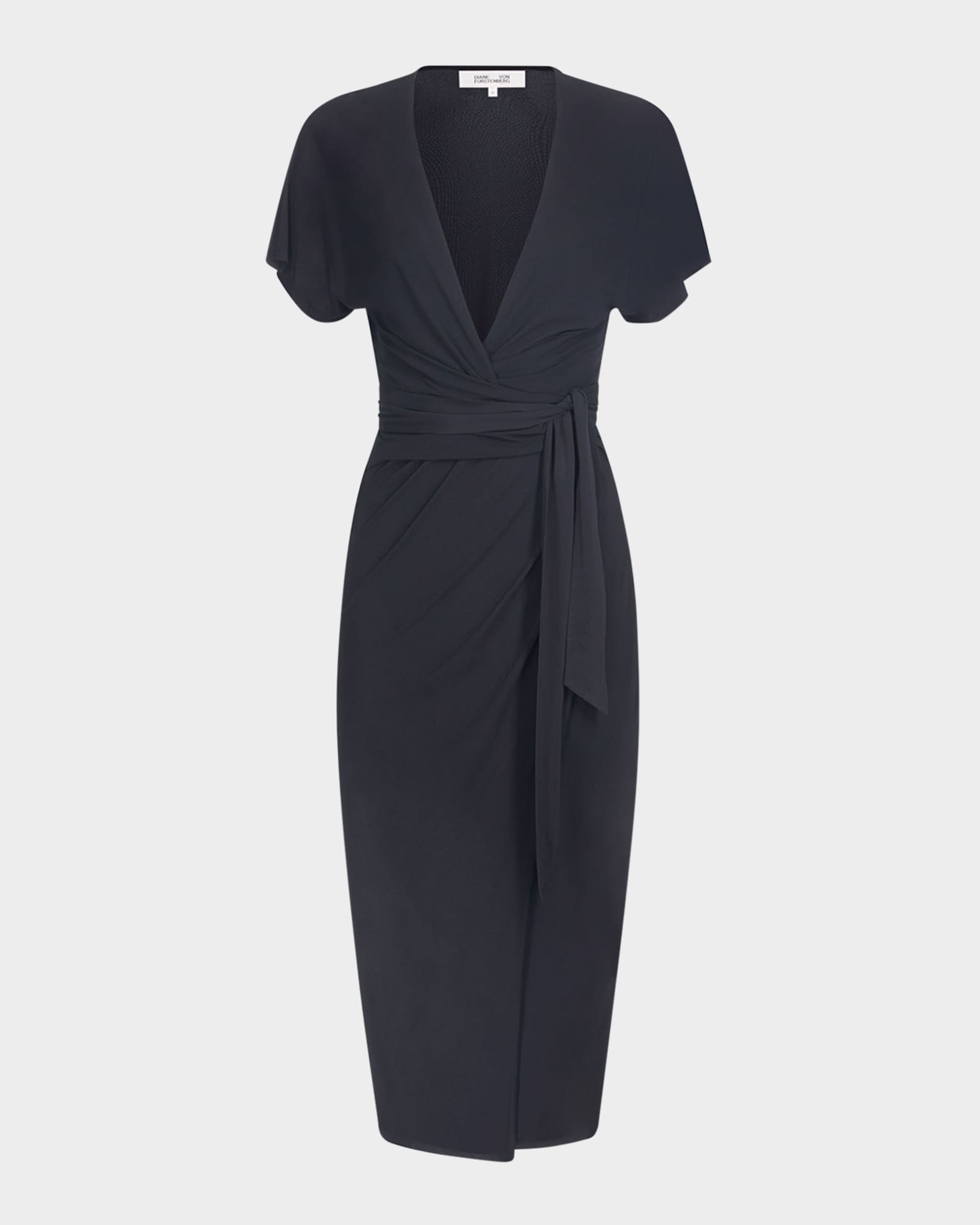 Paisley Bodycon Midi Wrap Dress 0