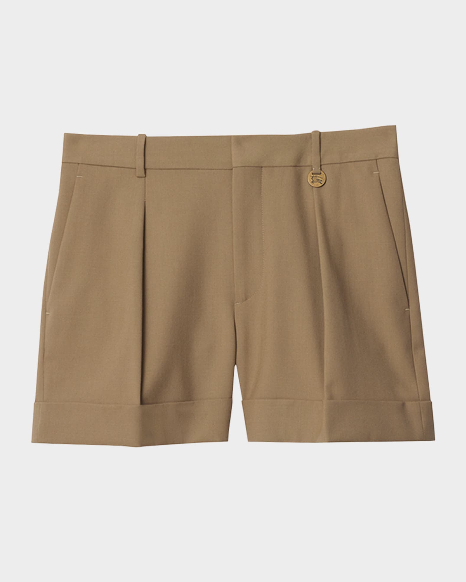 Pleated Cuffed Shorts 0