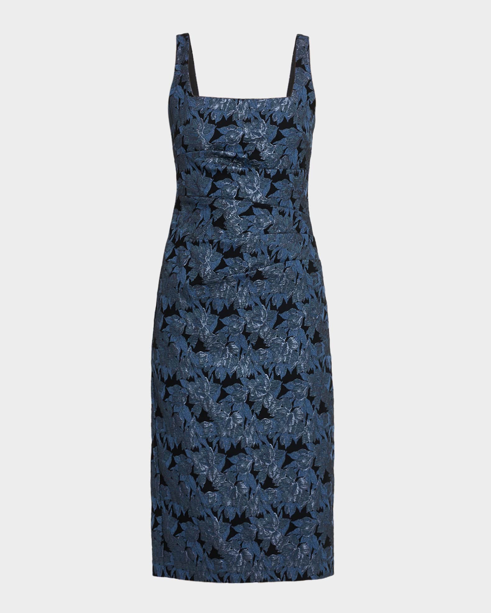 green emerald velvet dress Isla Floral Midi Dress - Lime Multi main image 1