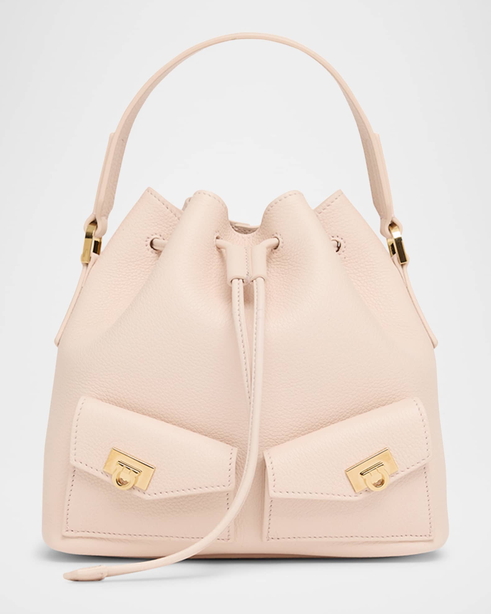 Harley Grainy Leather Bucket Bag 0