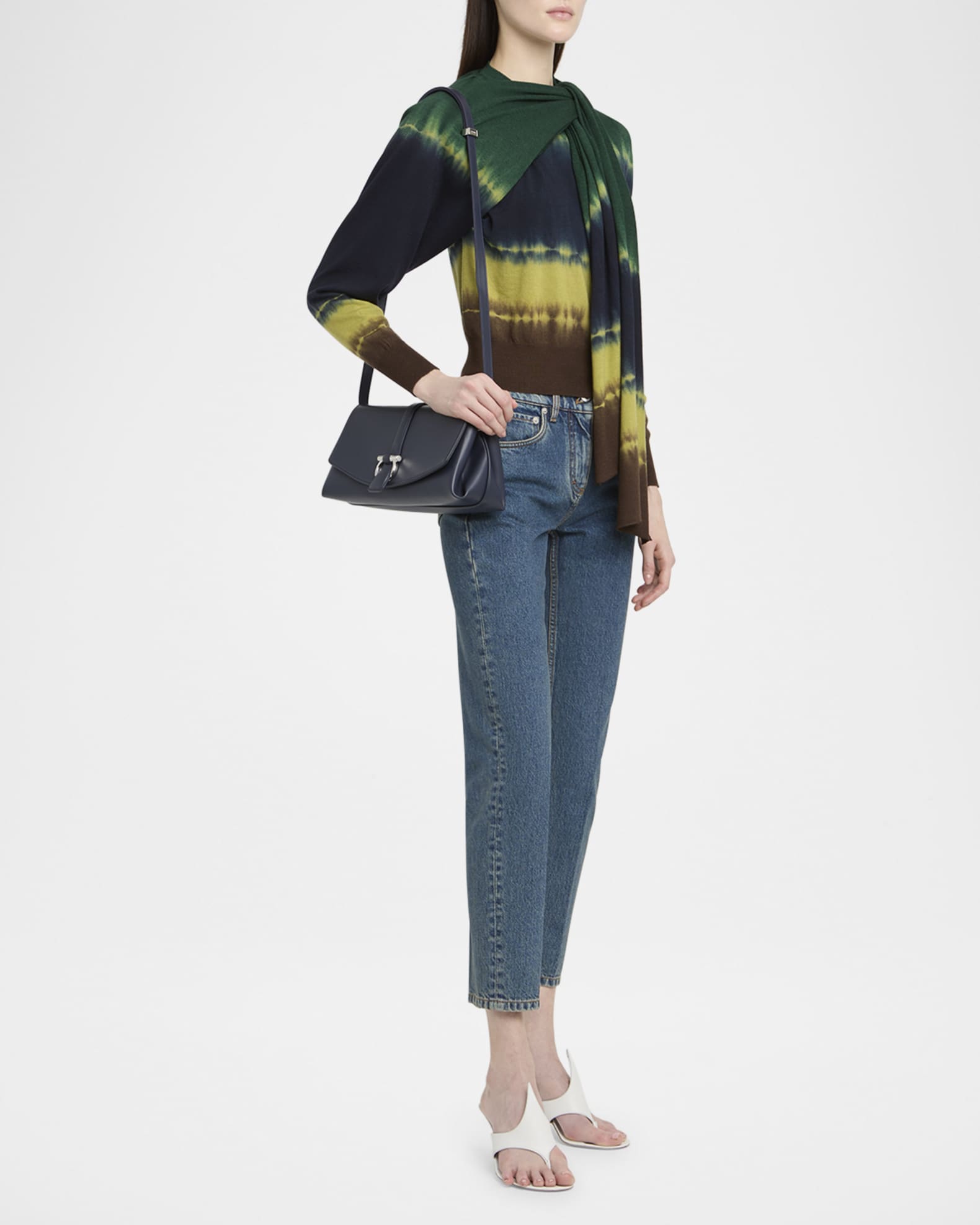Ferragamo New Line Leather Shoulder Bag | Neiman Marcus Ferragamo New Line Leather Shoulder Bag | Neiman Marcus