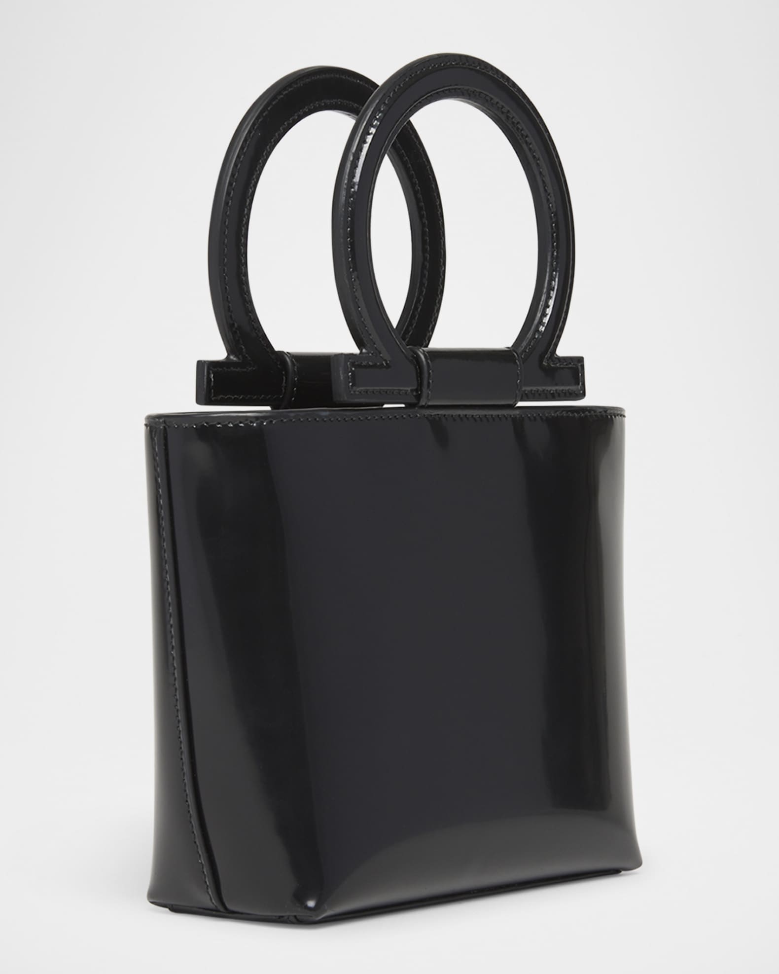 Ferragamo Gancio Leather Top-Handle Bag | Neiman Marcus