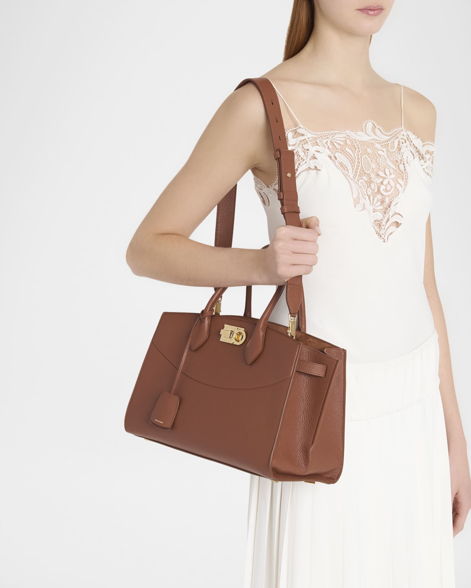 The New Studio Soft Leather Top-Handle Bag 1