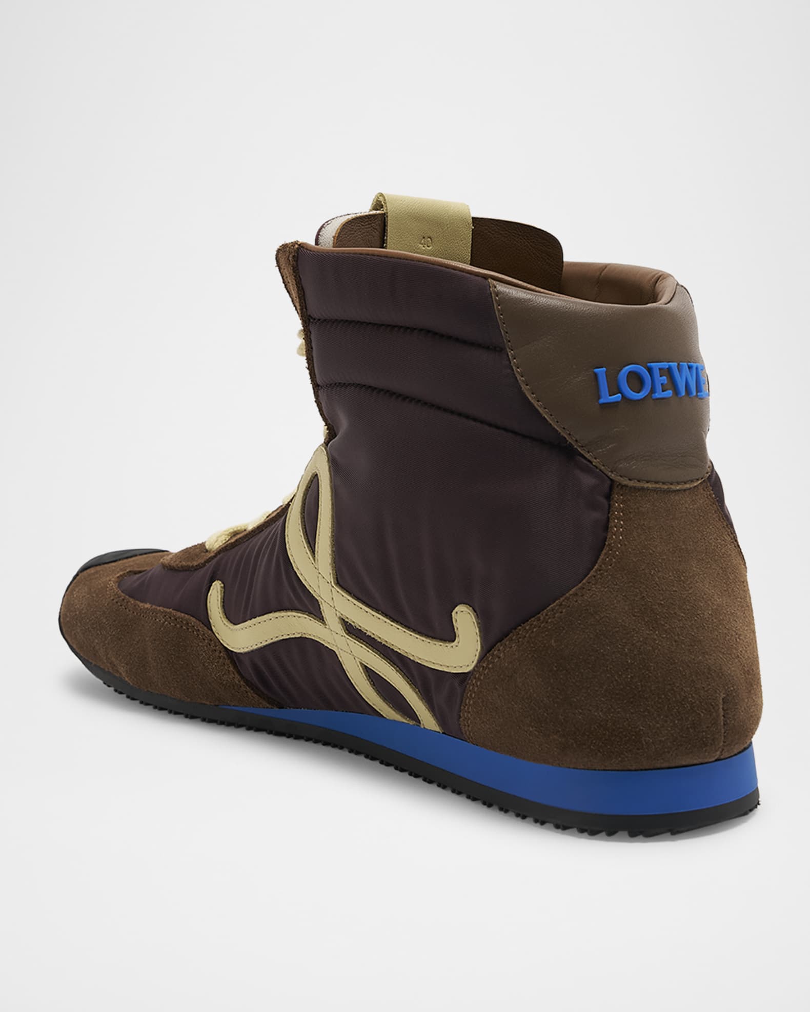スニーカー Loewe High-top Ballet Runner 2.0 Ballet Runner 2.0 high-top in nylon and calfskin Multicolor