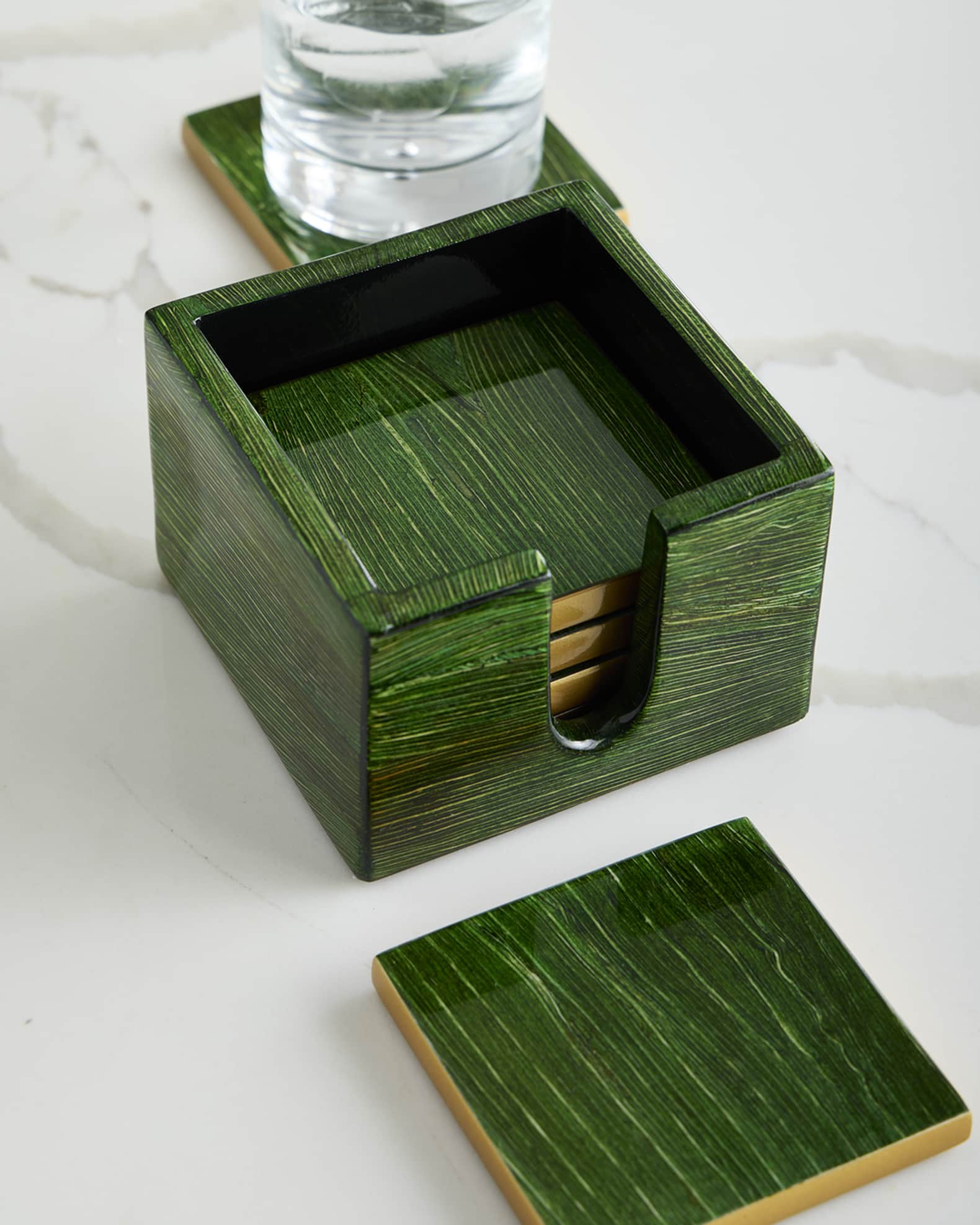 Emerald Maize Boxed Coaster Set 0