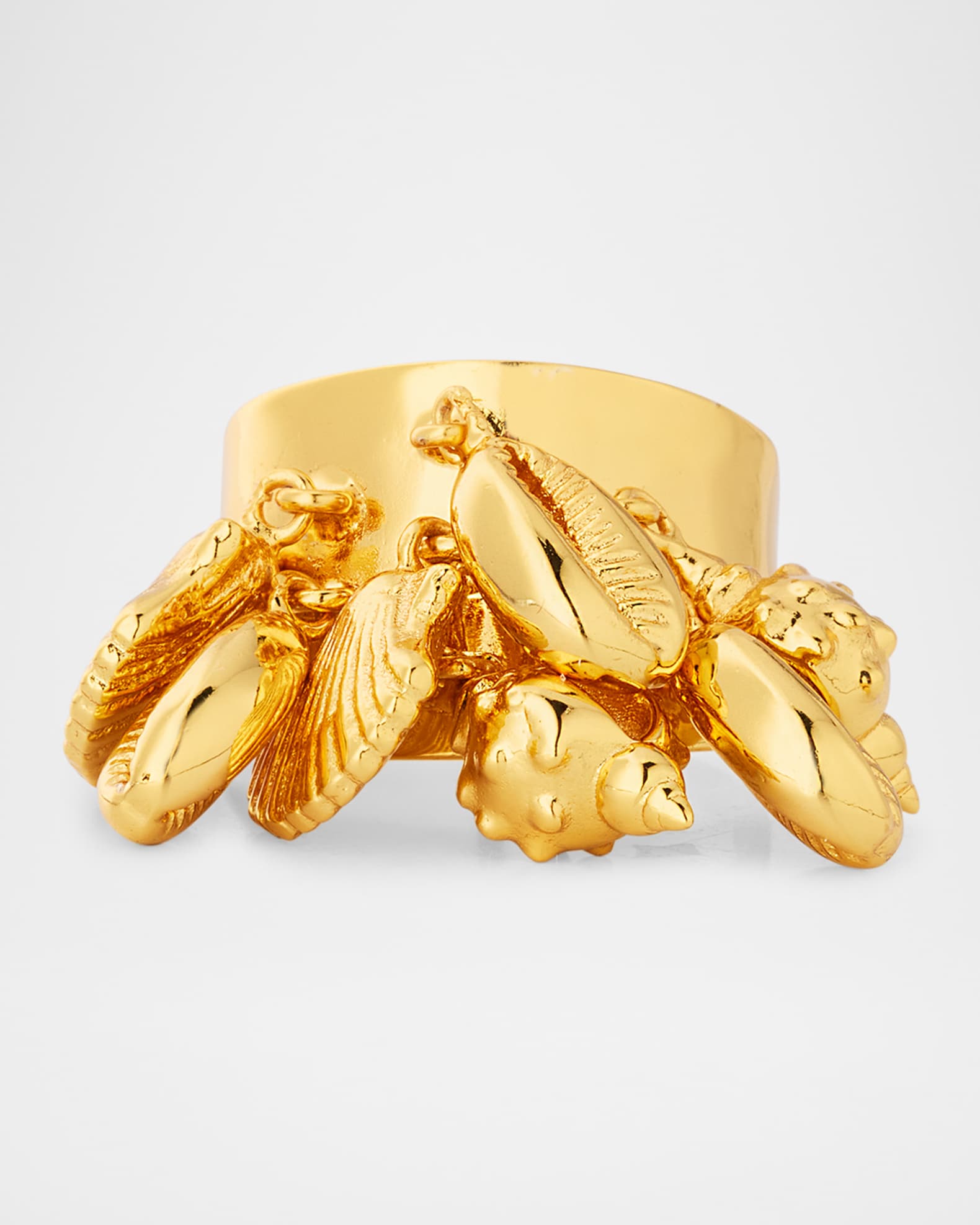 Tiny Shells Charm Ring 0