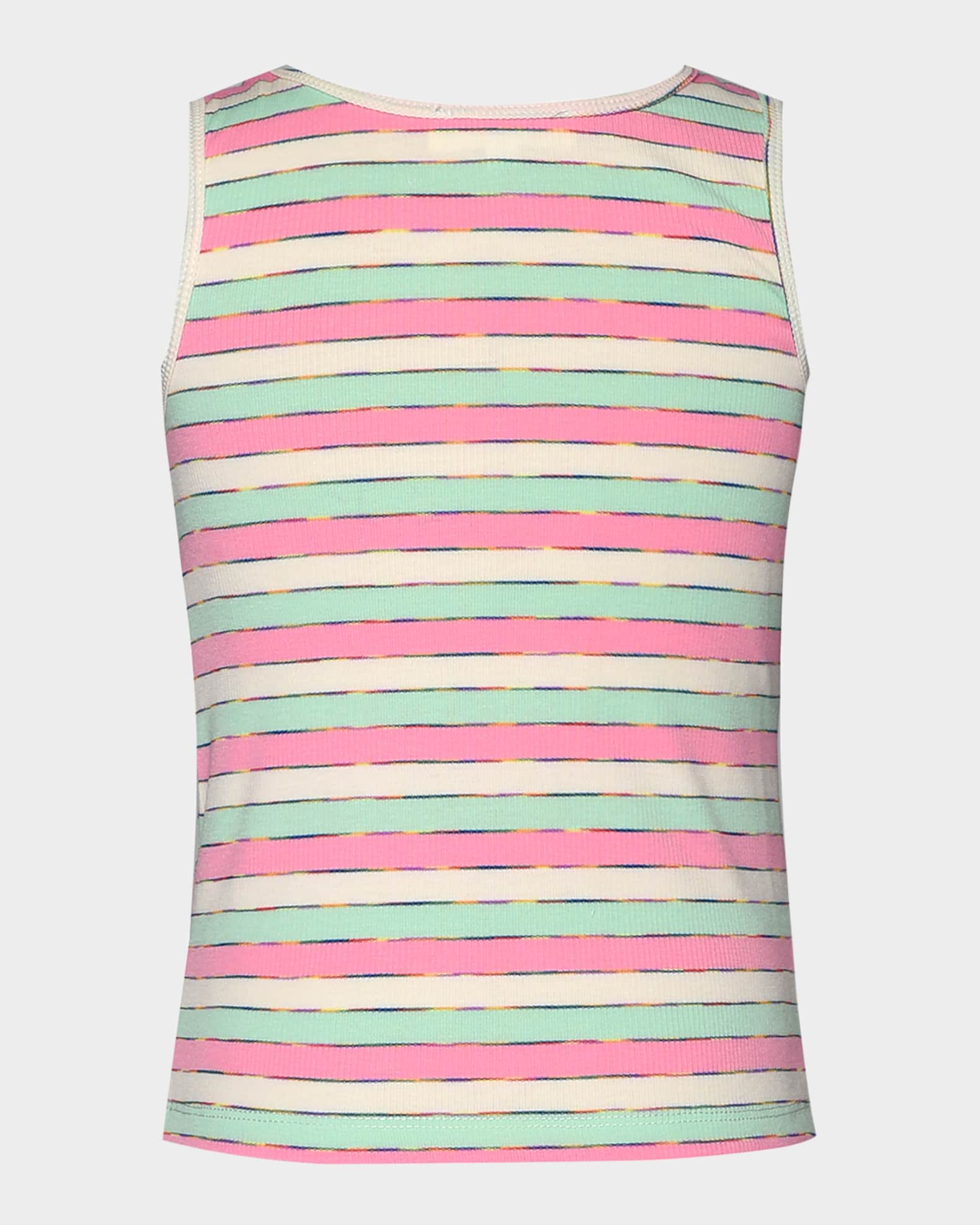 Girl's Ribbed Striped Tank Top, Size 4-14 1