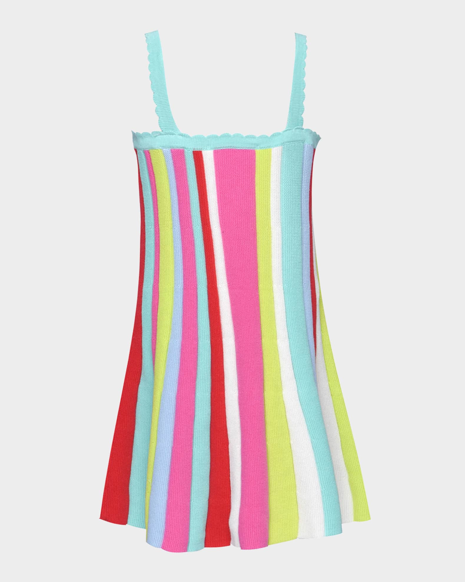 Girl's Multicolor Striped Tank Dress, Size 4-14 1