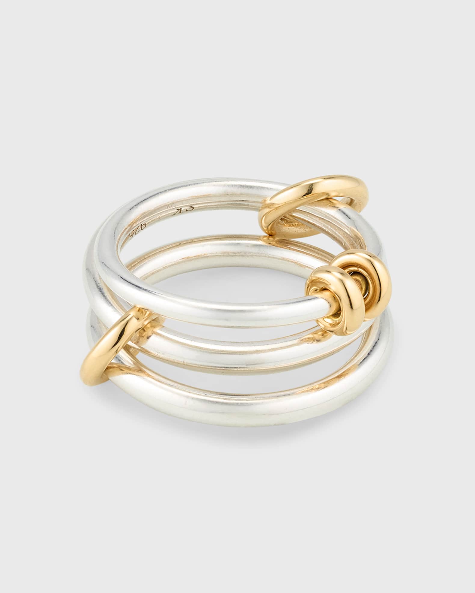 Spinelli Kilcollin Raneth SG Three Link Ring in Sterling Silver