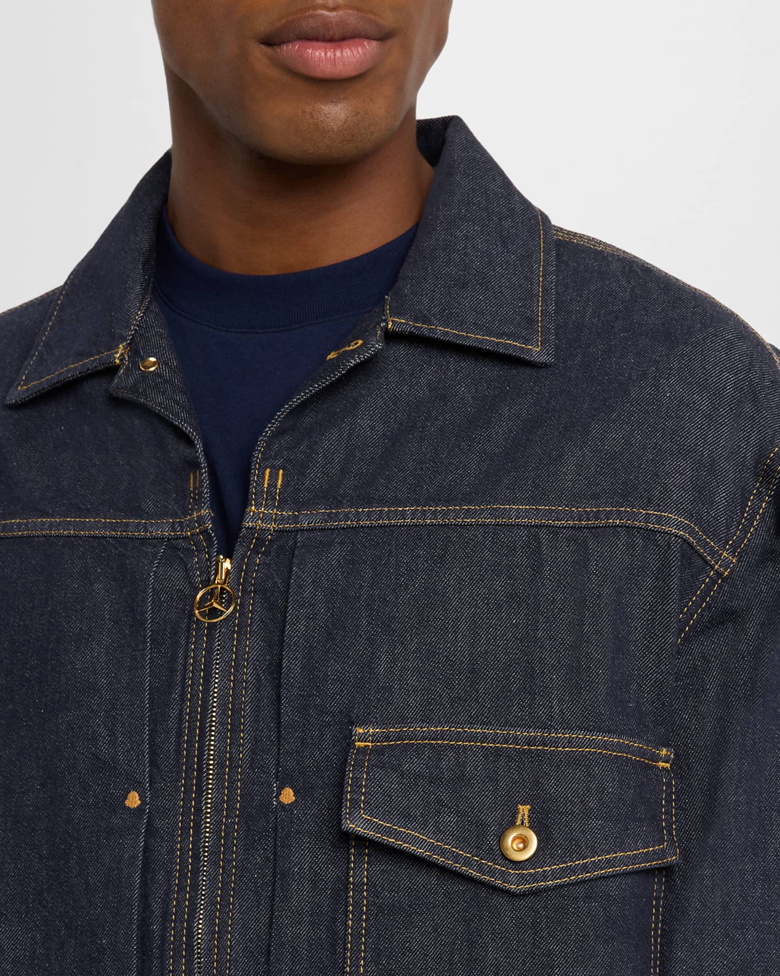 Moncler x Mercedes-Benz by NIGO Nepit ジャケット Denim Blue Moncler x Mercedes-Benz by NIGO Nepit Denim