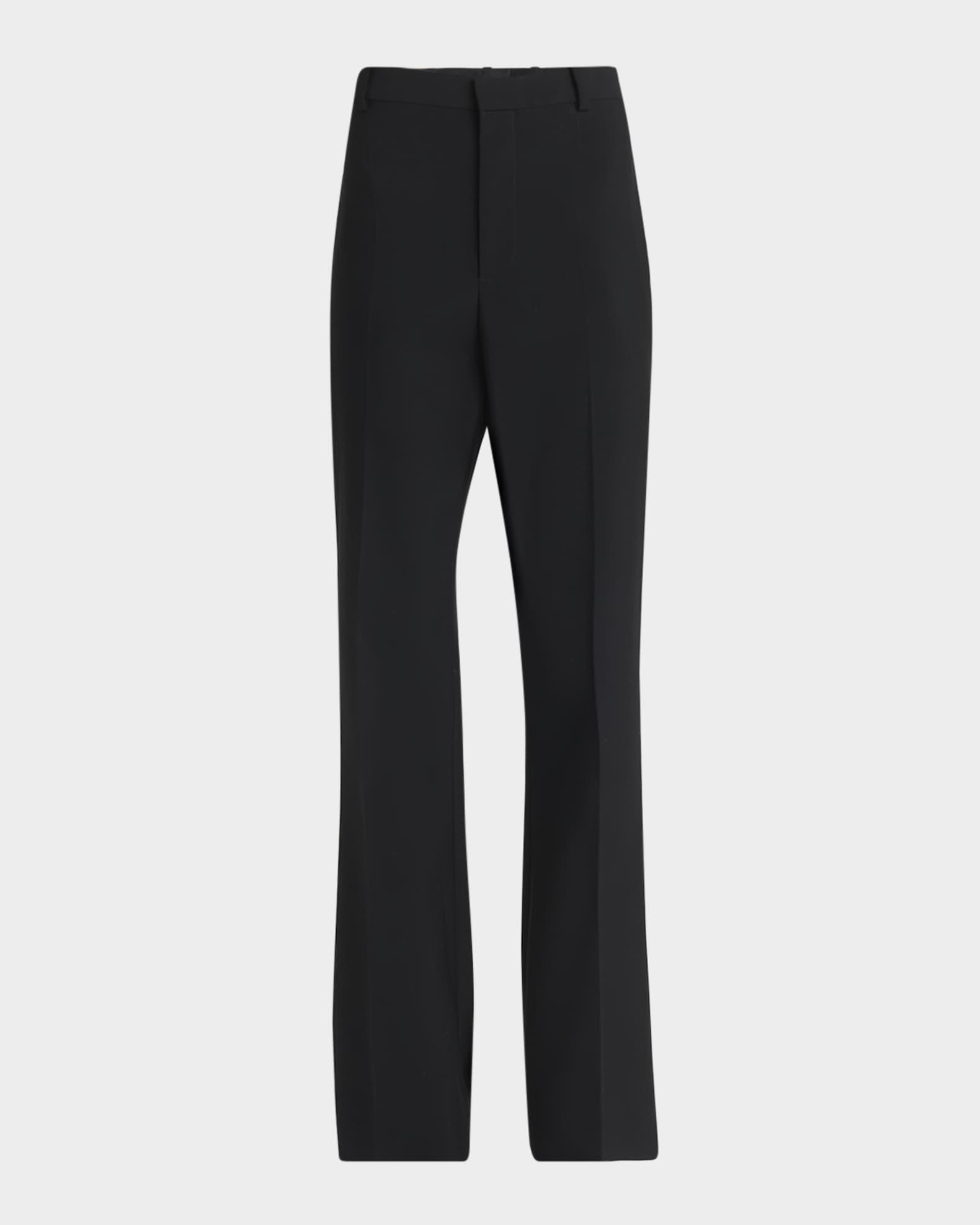 High-Rise Light Travel Wool Flare Trousers 0