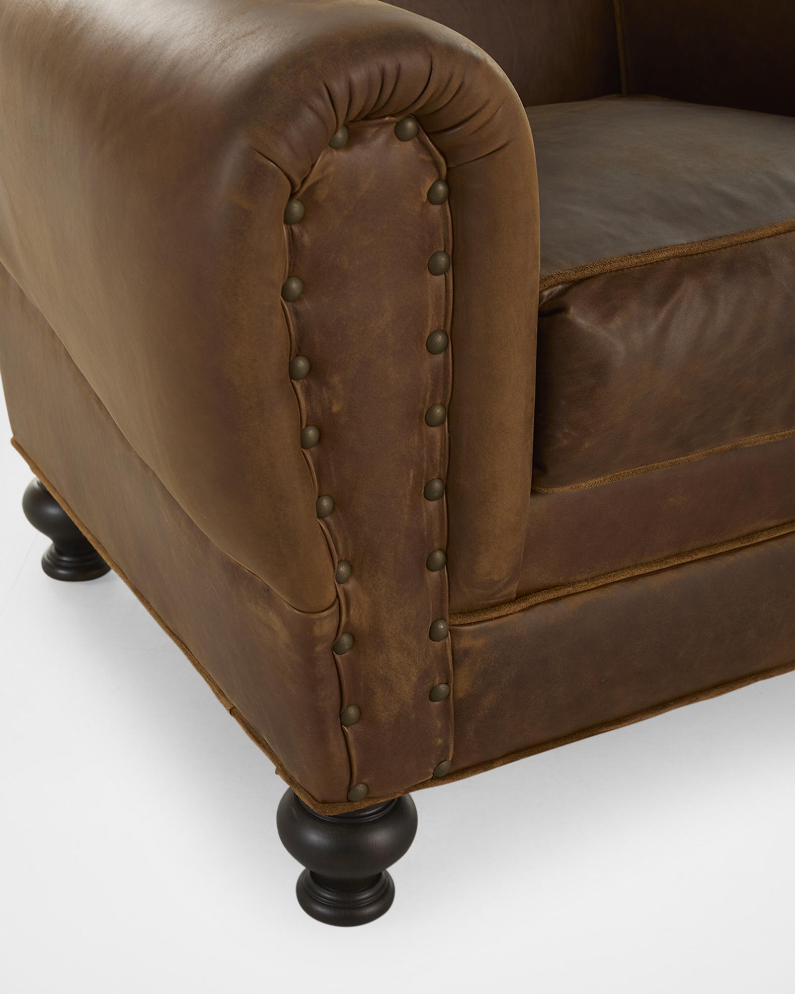 Old Hickory Tannery Melman Leather Chair | Neiman Marcus