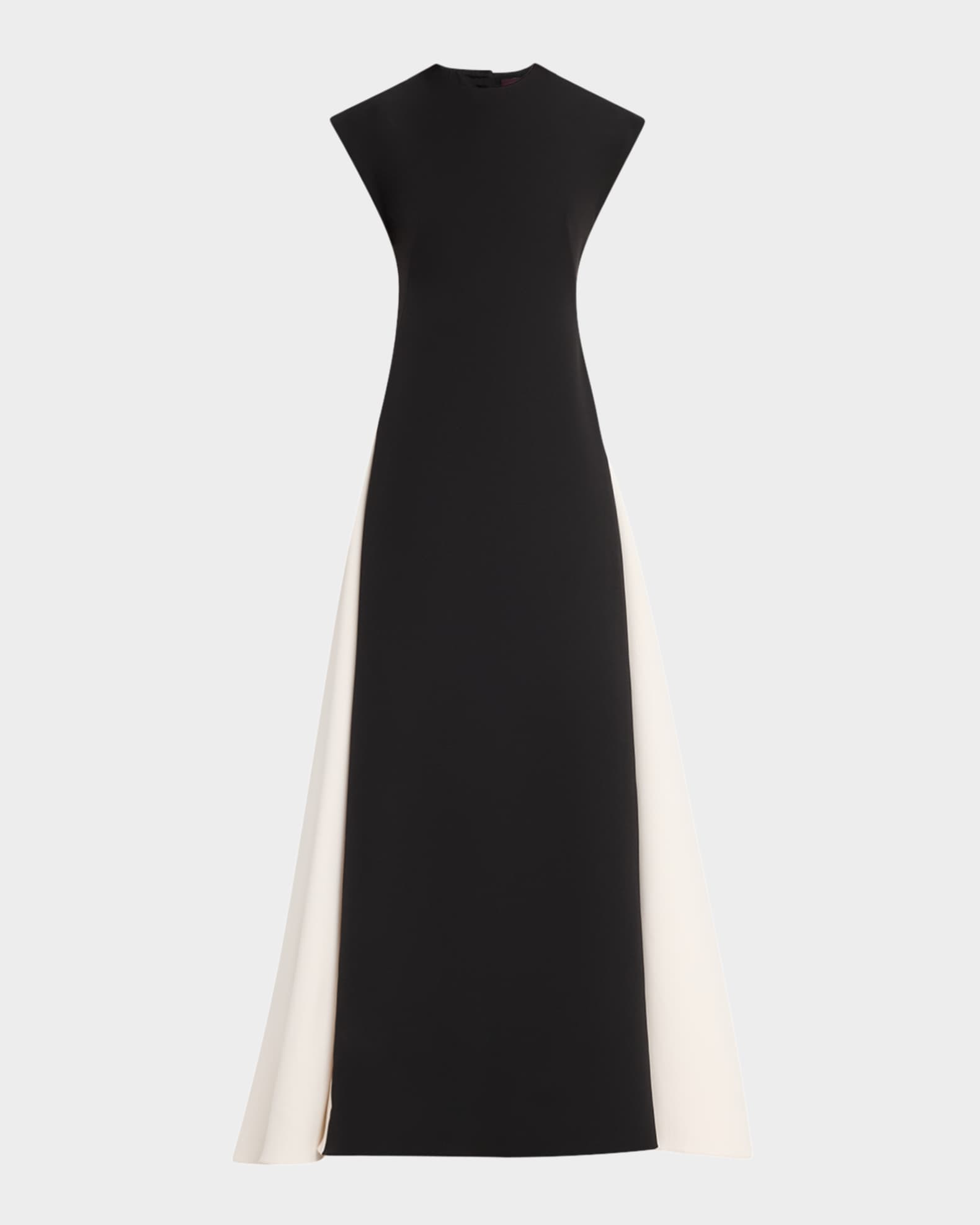 Open-Back Colorblock Cady Gown 0