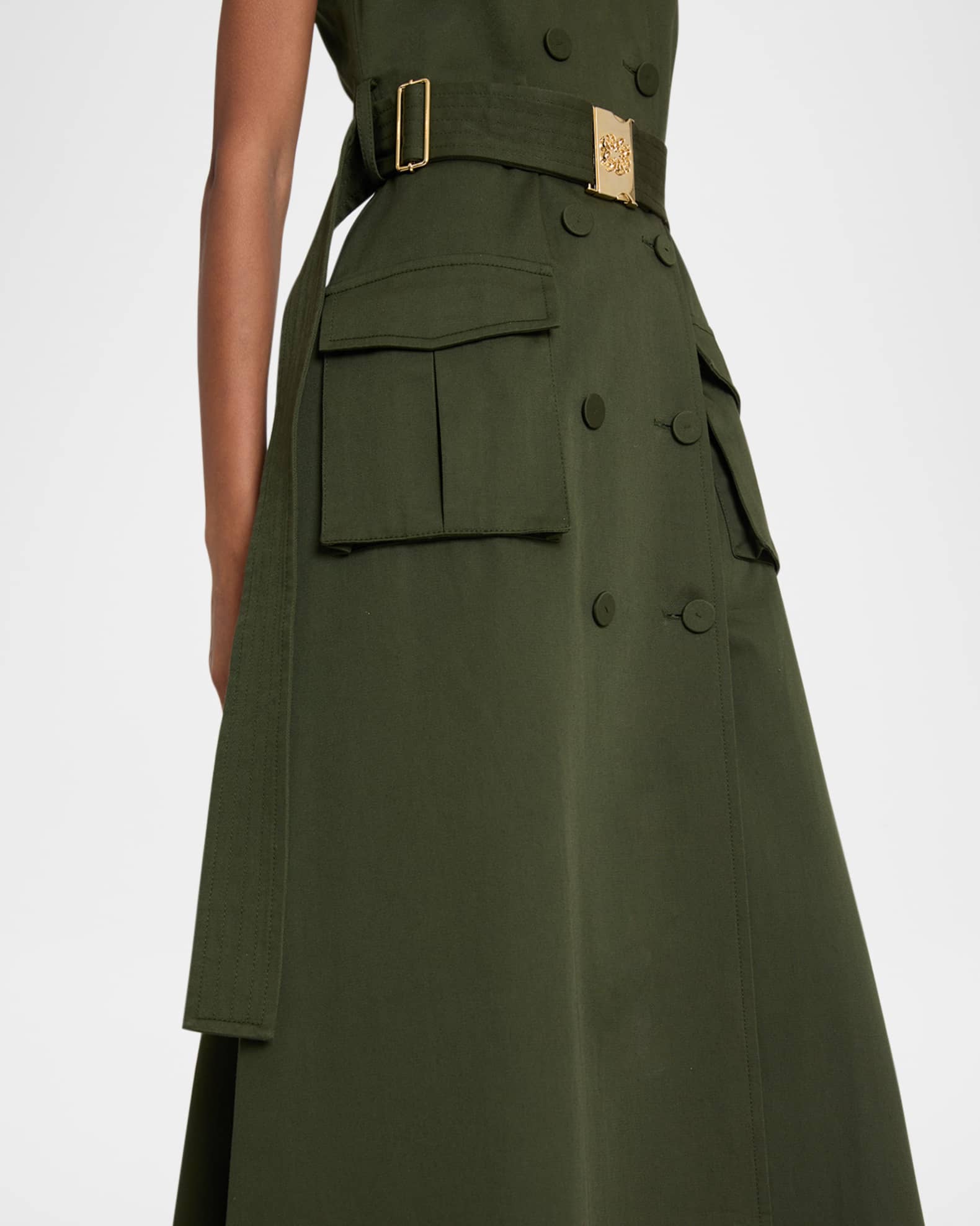【ELIE SAAB】Gabardine Midi Dress Gabardine Midi Dress – ELIE SAAB