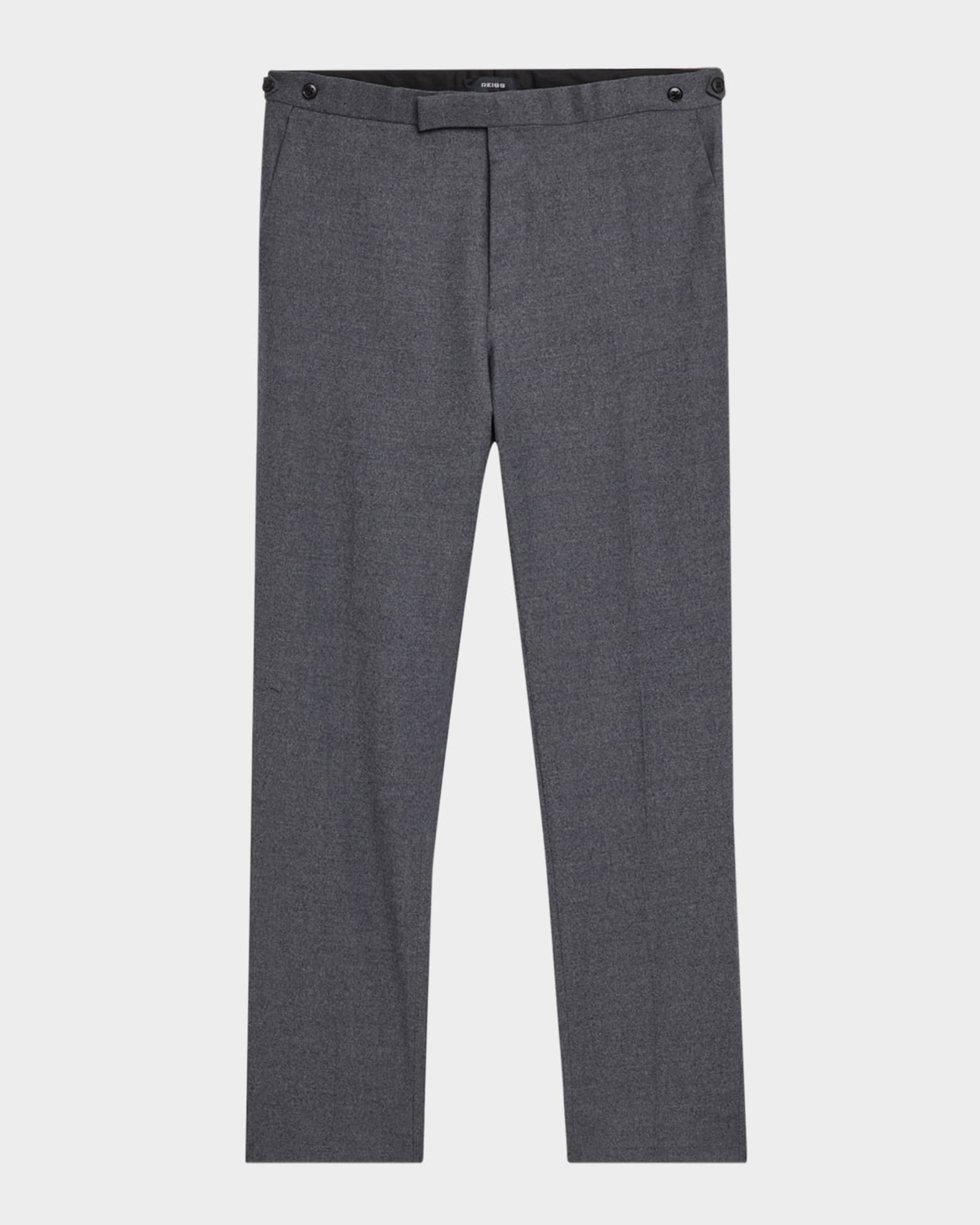 Men's Flannel Trousers with Side Adjusters 0