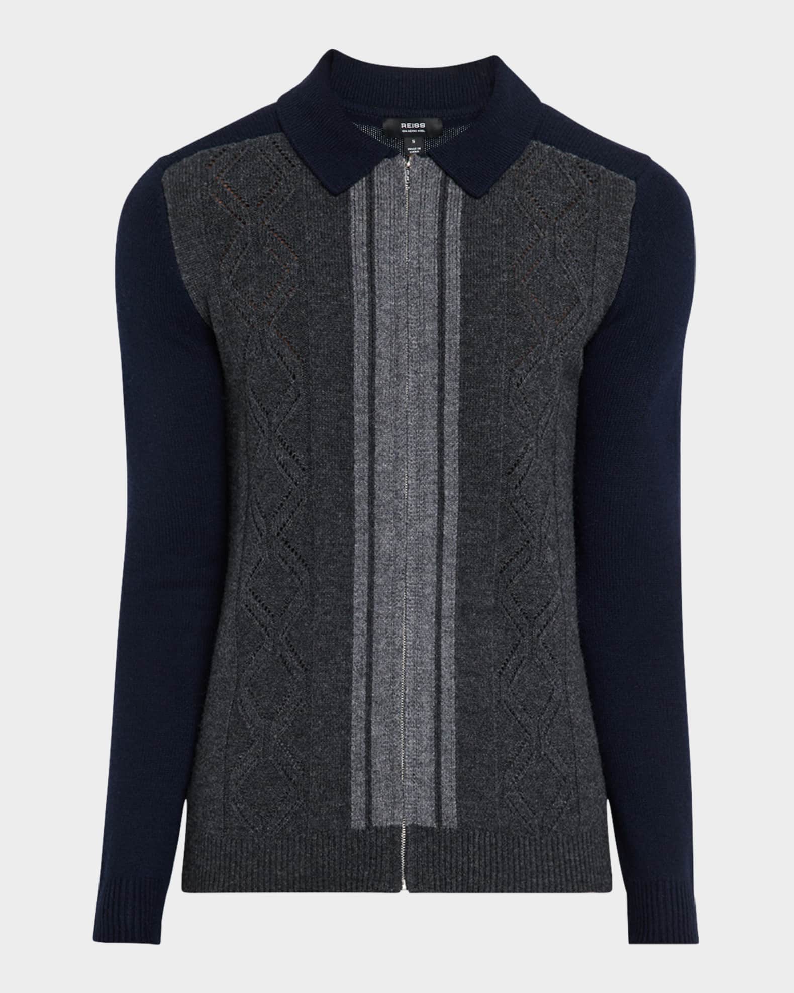 Men's Tennant Colorblock Zip Sweater 0