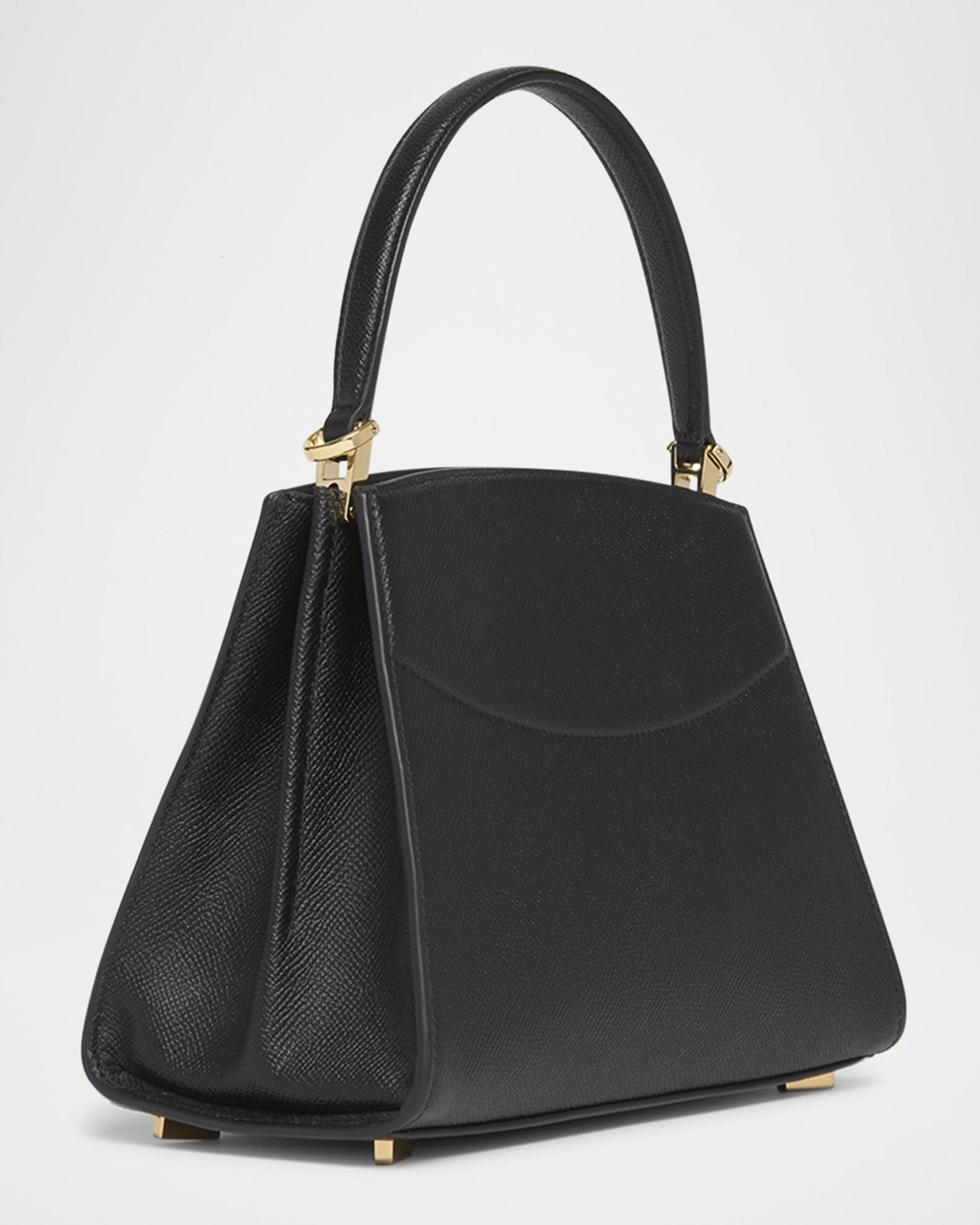 FERRAGAMO The New Studio Small Box Leather Top-Handle Bag | Neiman