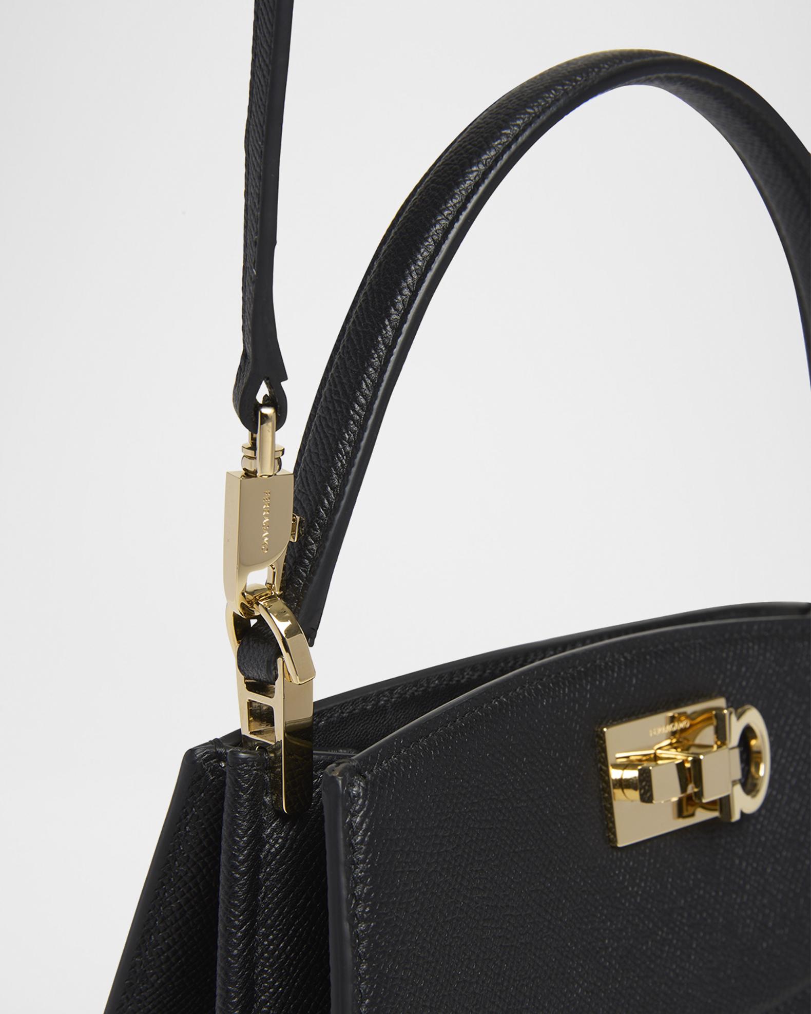 FERRAGAMO The New Studio Small Box Leather Top-Handle Bag | Neiman