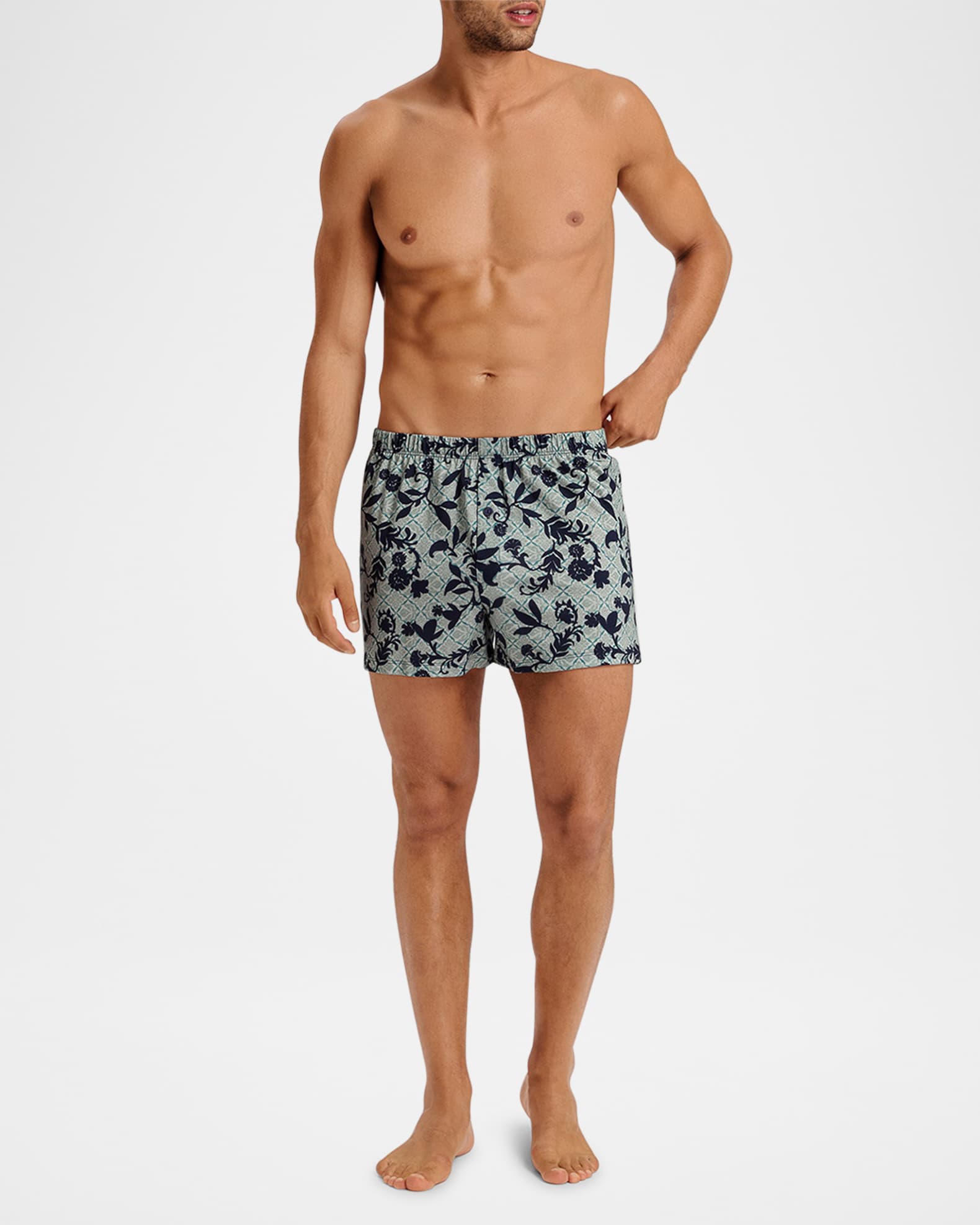 Men's Cotton Sporty Damask Boxer Shorts 1