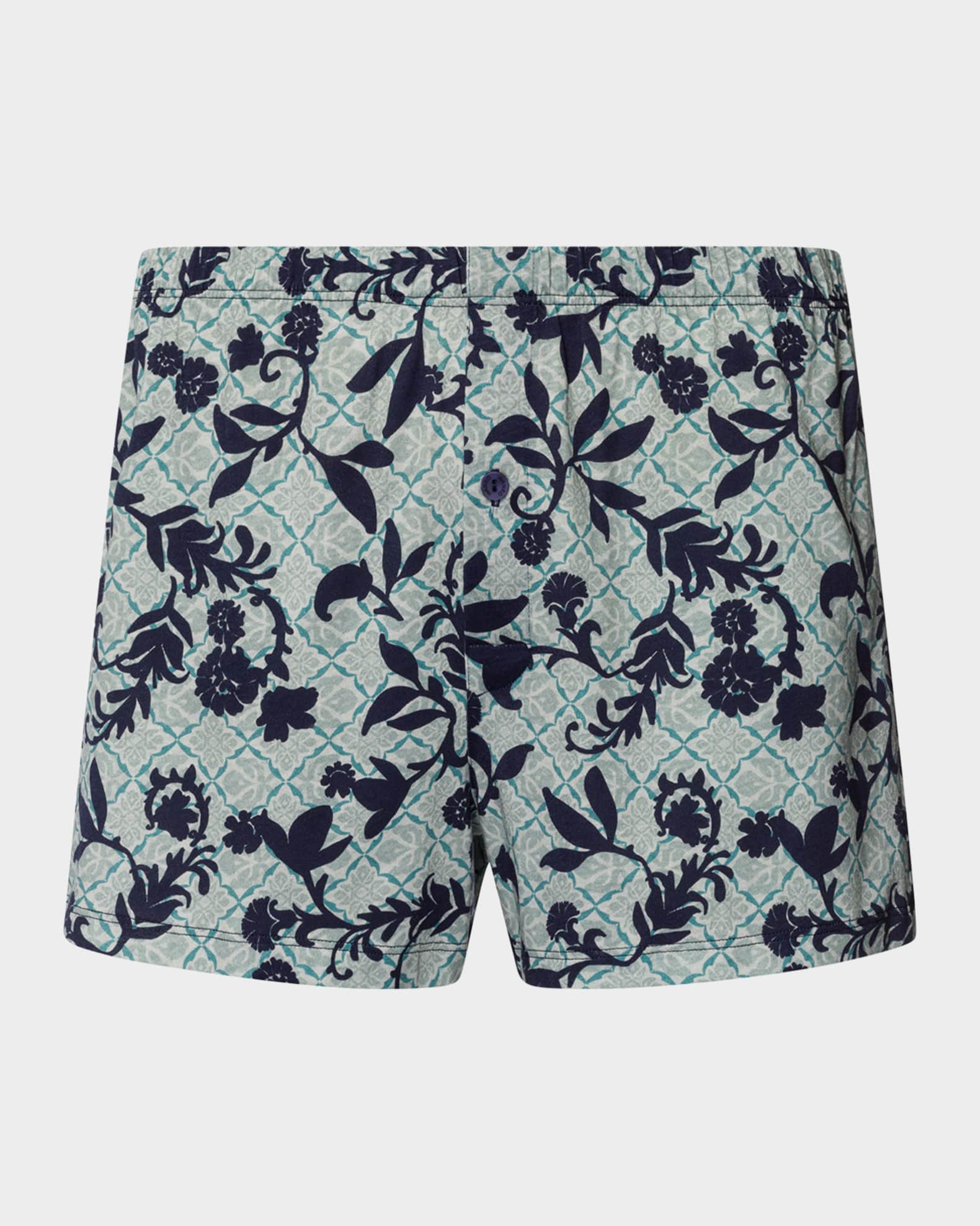 Men's Cotton Sporty Damask Boxer Shorts 0