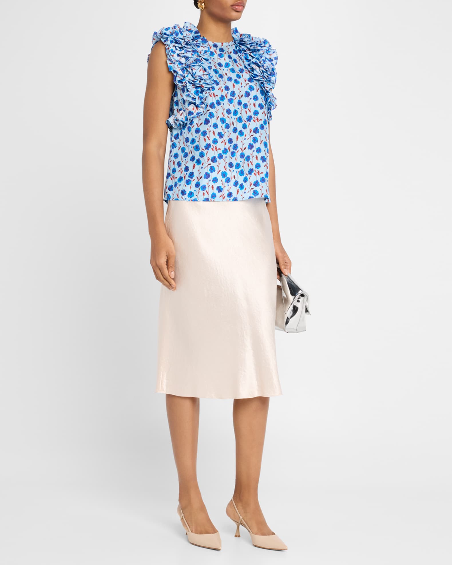 Honour Multi-Ruffle Silk Blouse 1