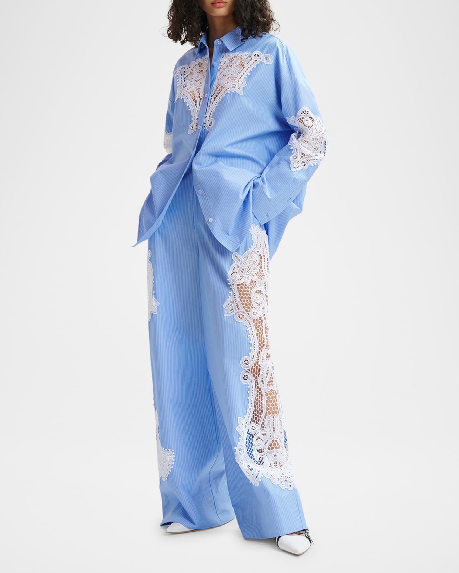 Hace Lace Paneled Pants 1