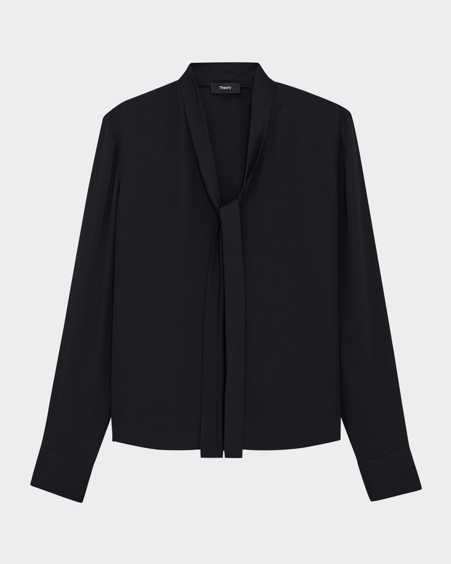 Silk Tie Blouse 0