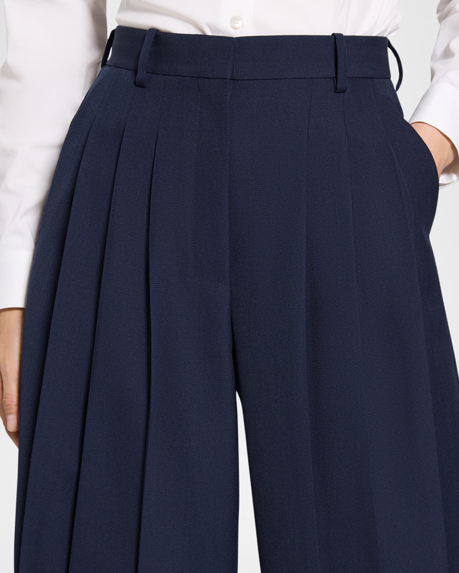 Theory Triple Pleat Pants | Neiman Marcus