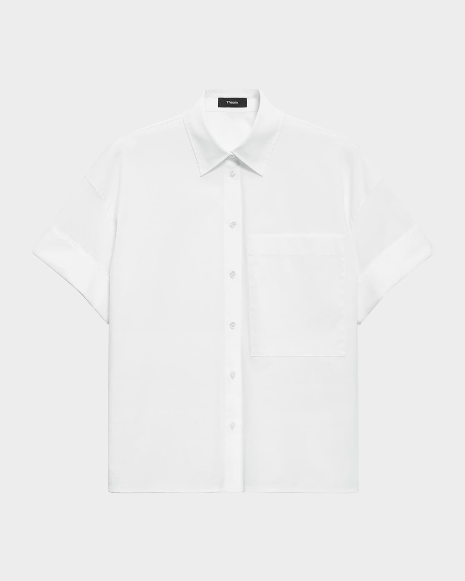 Cotton Cuffed Pocket Shirt 0