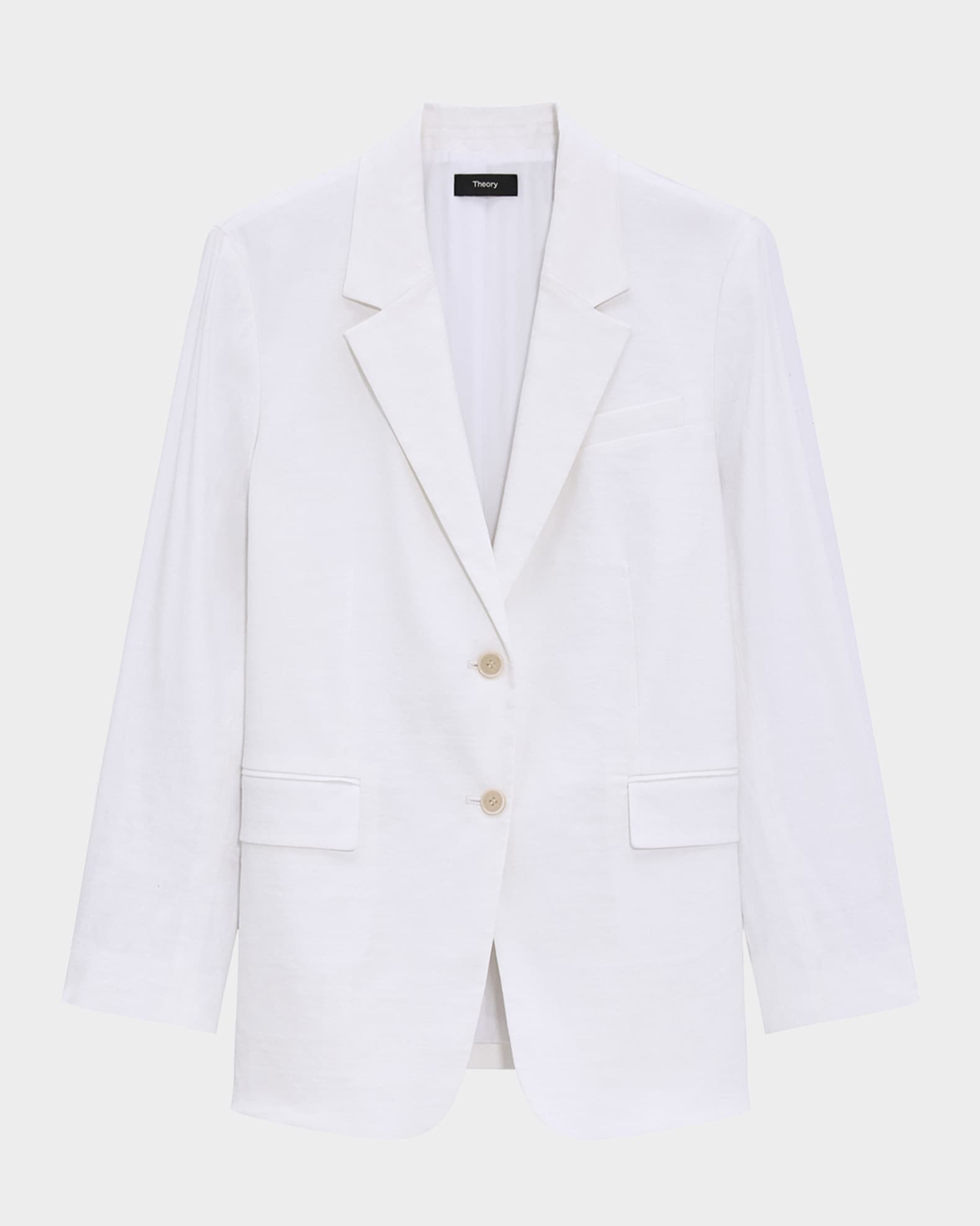 Oversized Crunch Linen Blazer 0
