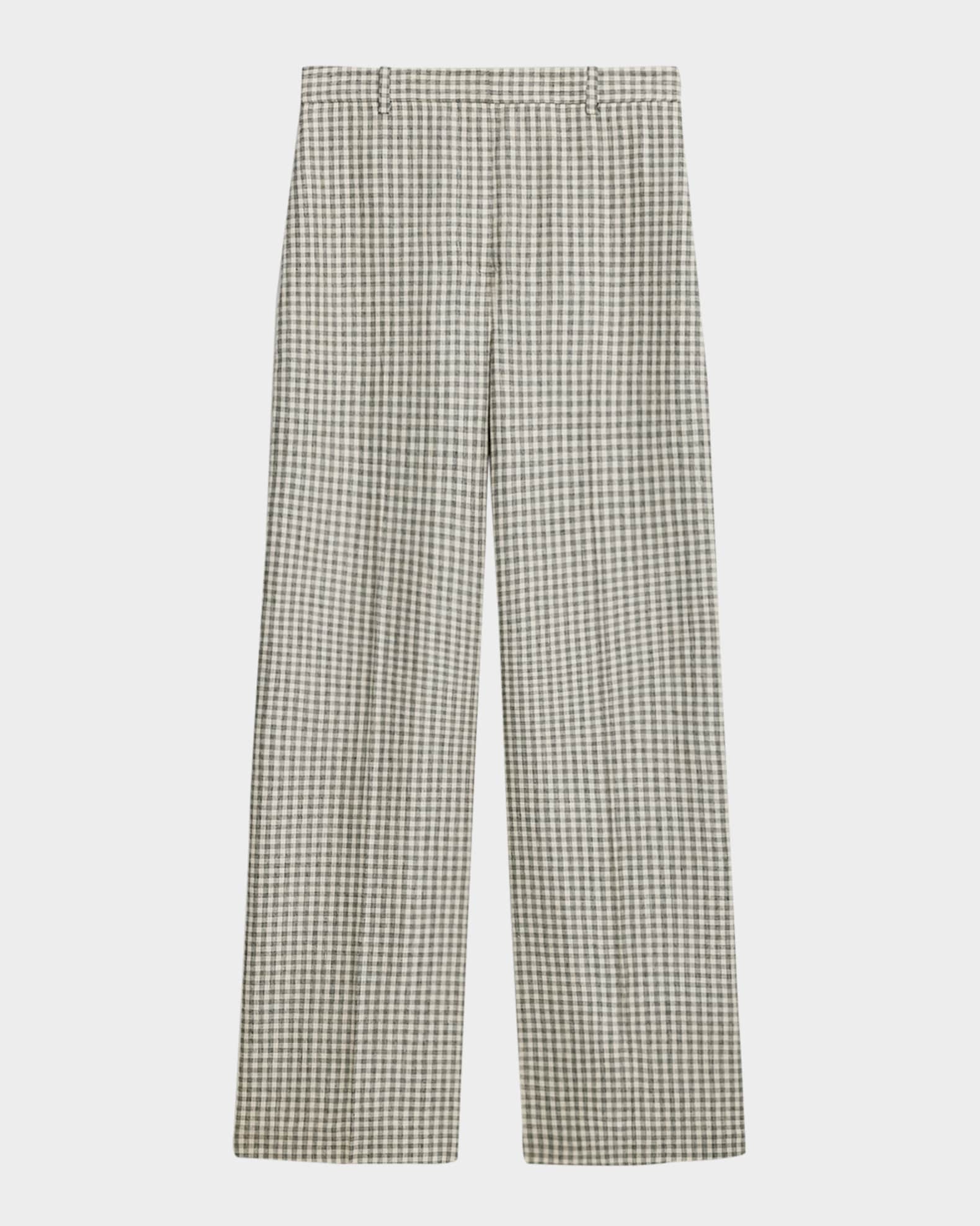 Classic Straight Check Trousers  0