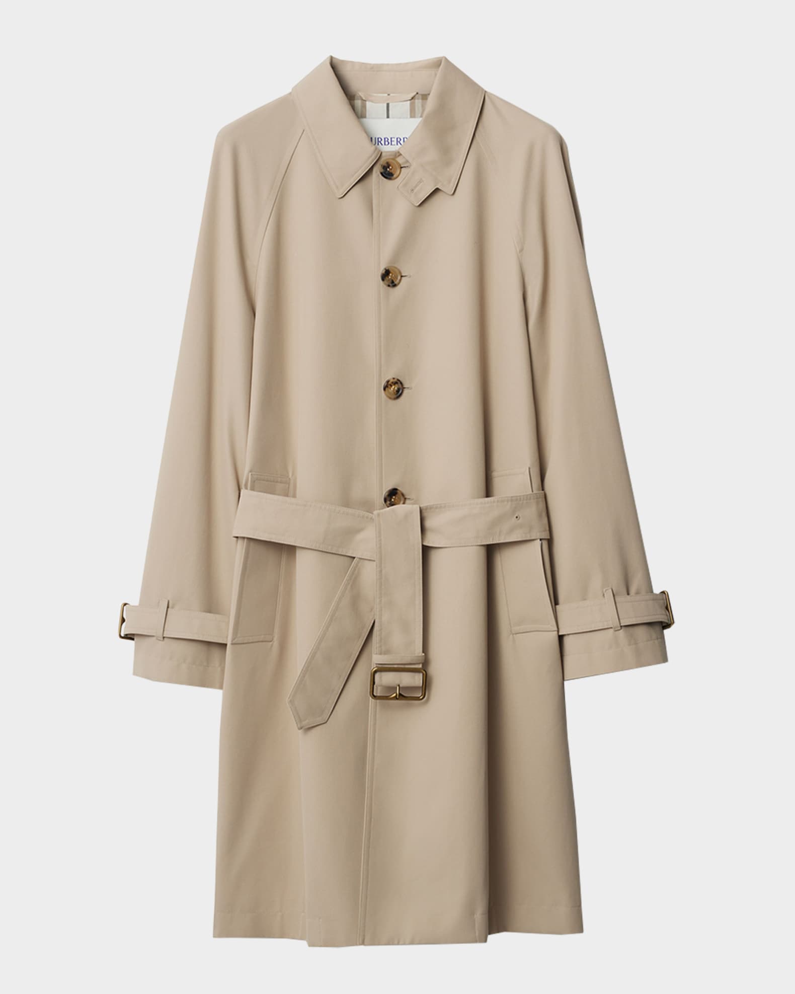 Men's Long Gabardine Car Coat 0