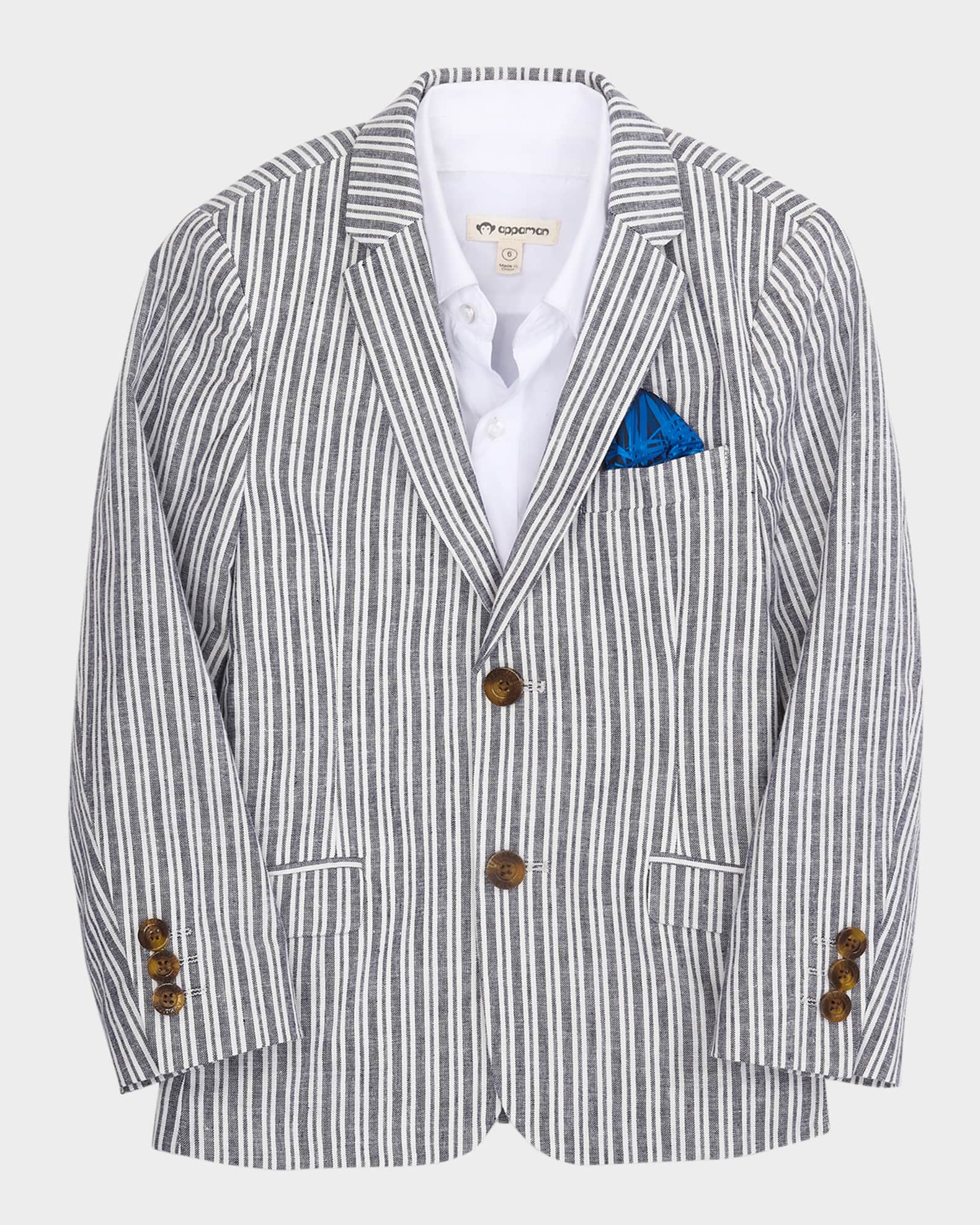 Boy's Striped Sports Jacket, Size 2-12 0