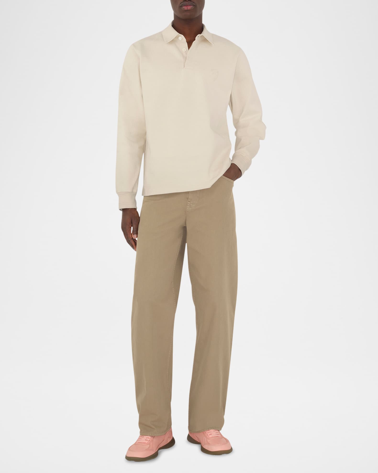 Burberry Men's Washed Twill Trousers | Neiman Marcus