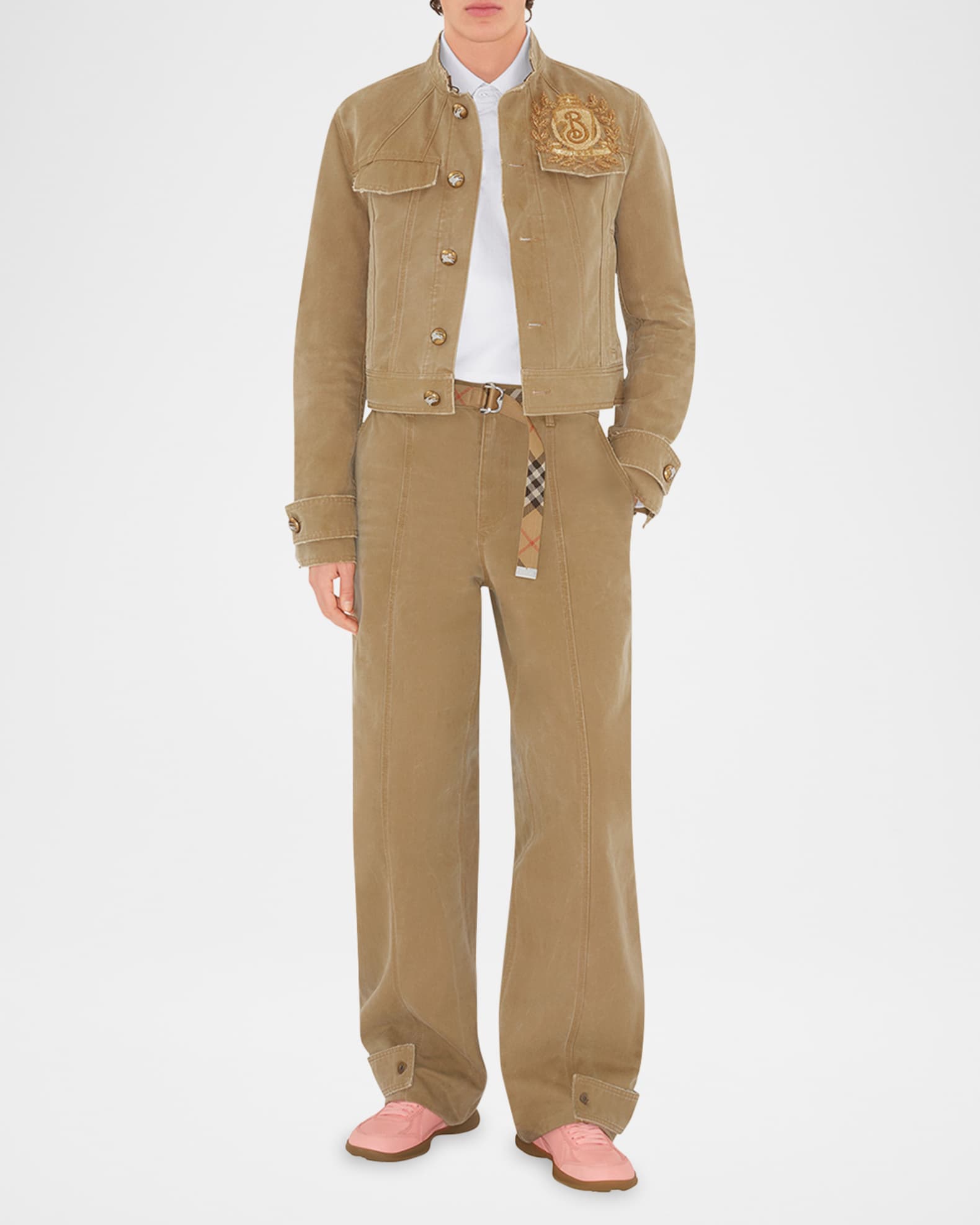 Men's B Crest Denim Jacket 1