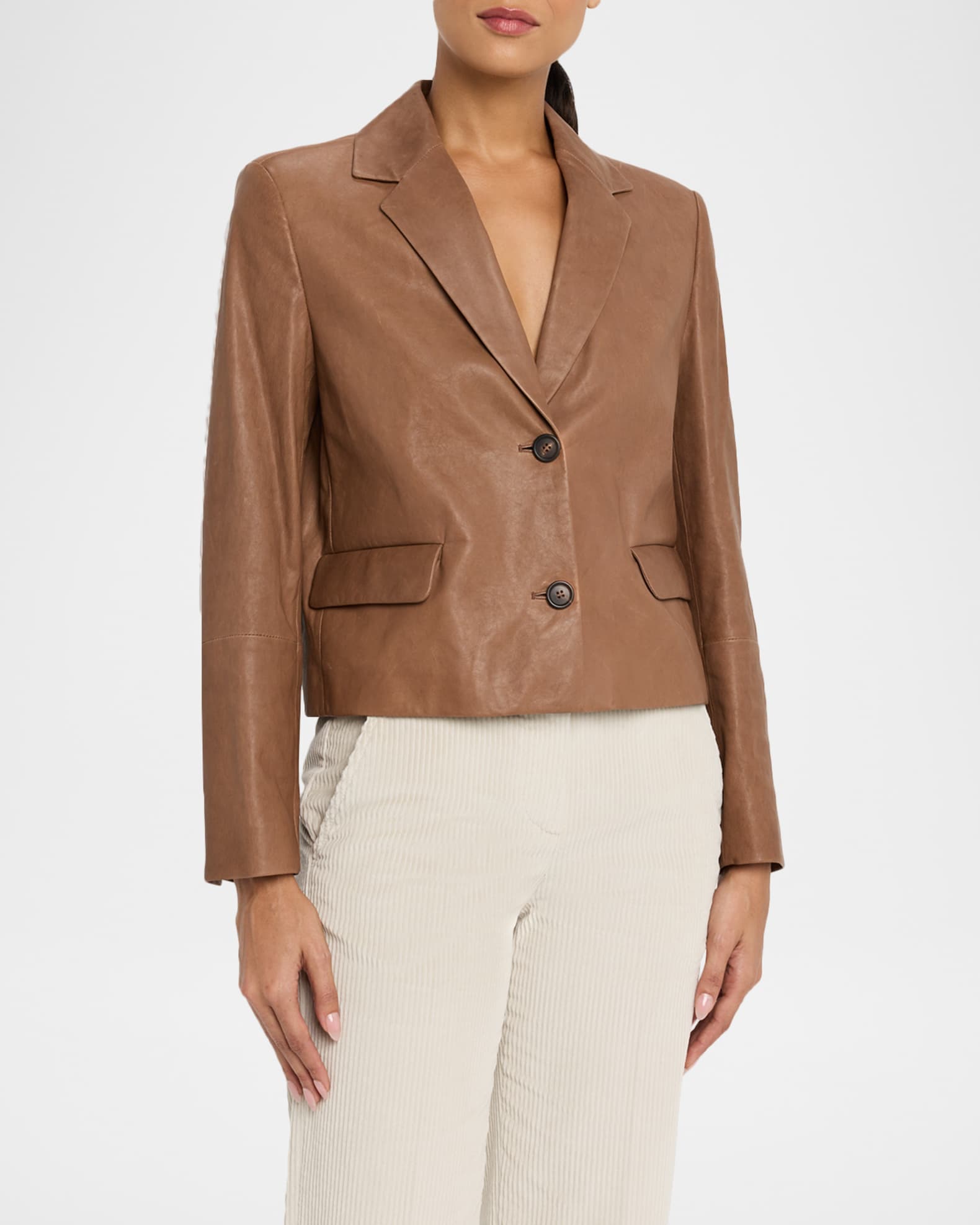 タグ付き BRUNELLO CUCINELLI レザージャケット リブニット Brunello Cucinelli shearling-lined Leather Jacket | Black | FARFETCH