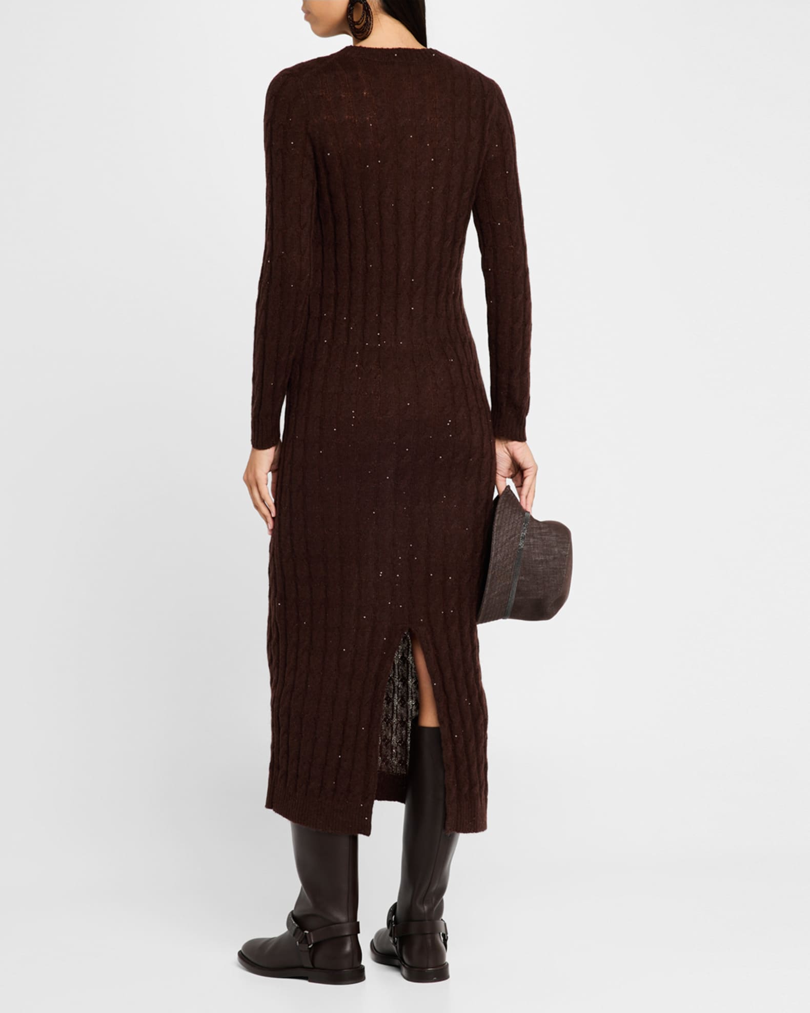black and white striped knitted dress Black and White Knit Dress Medium main image 0