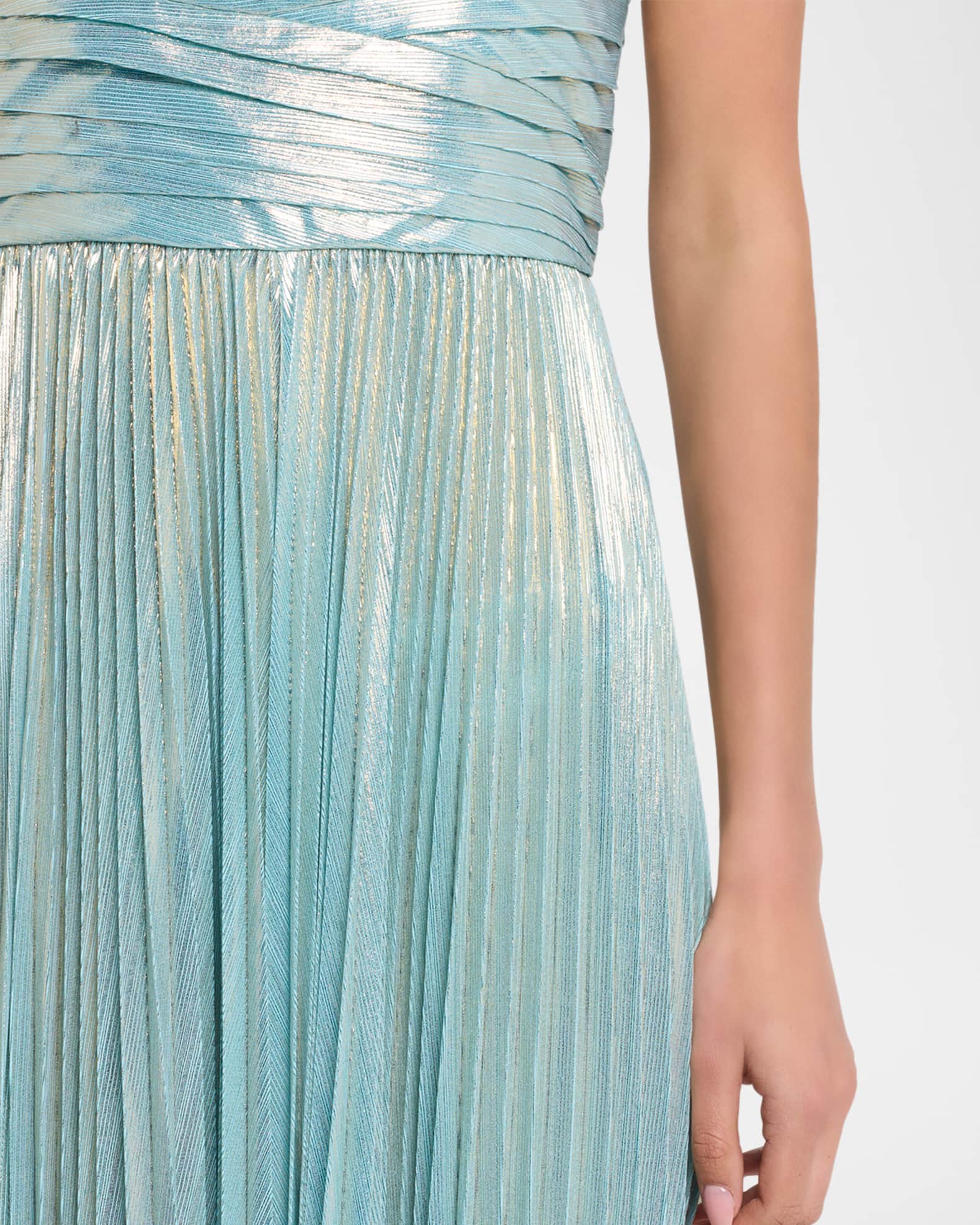 Retrofete Sevyn Strapless Metallic Dress | Neiman Marcus