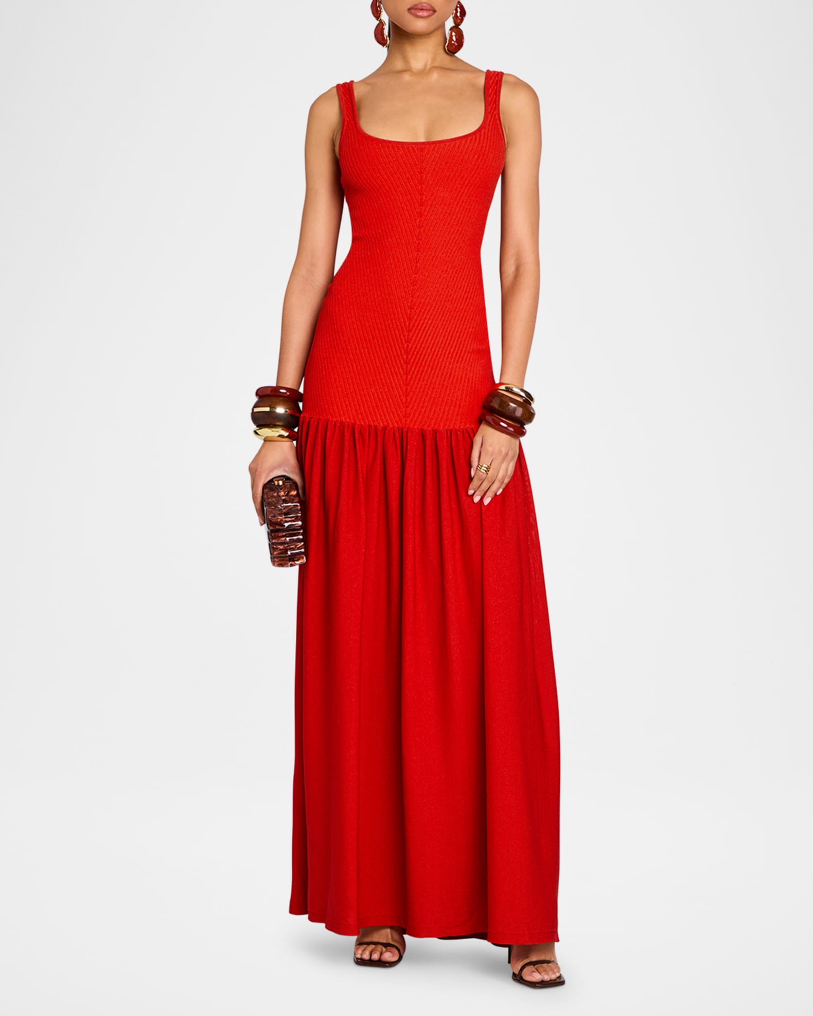 Kennedi Knit Drop-Waist Dress 1