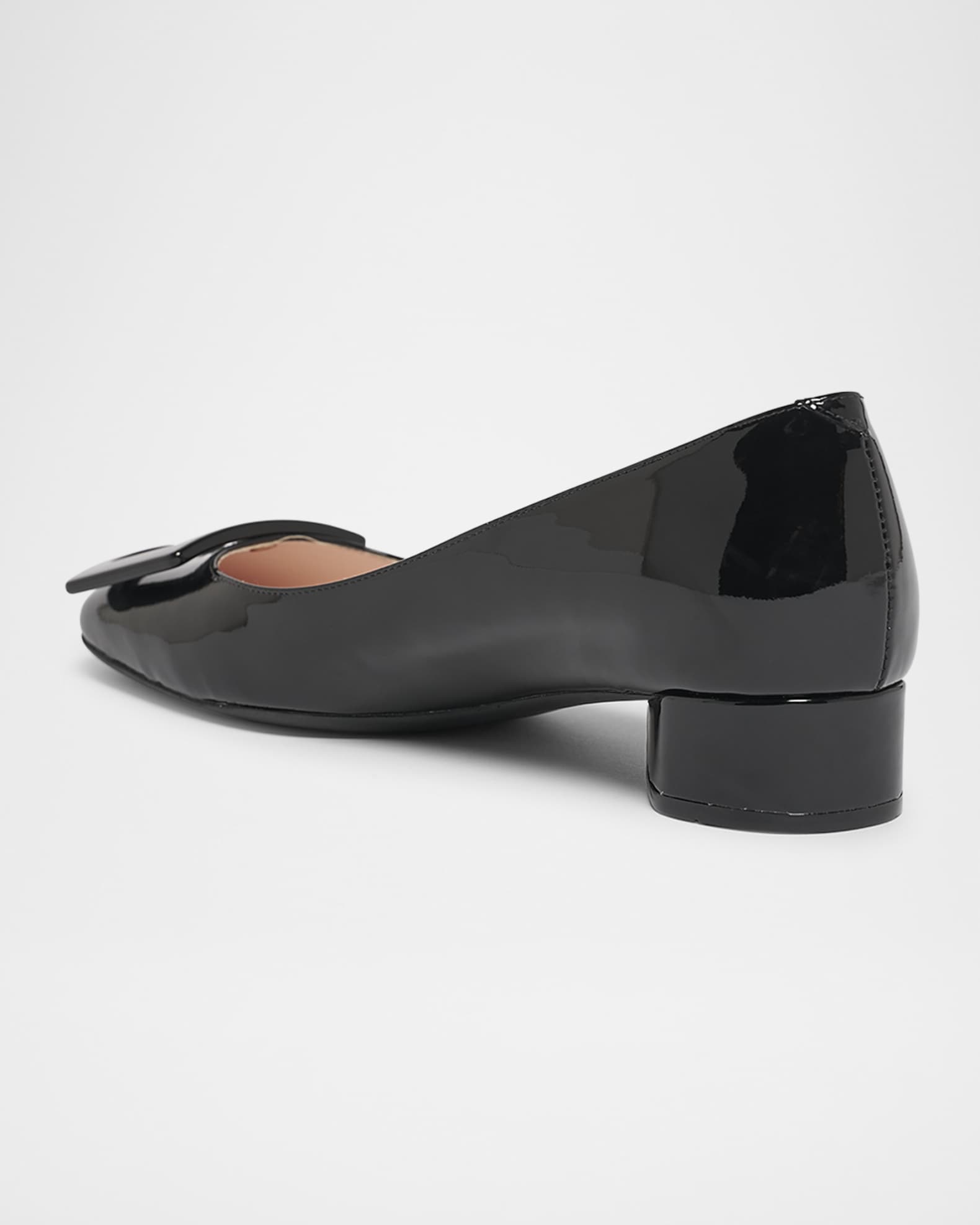 Roundy Patent Buckle Ballerina Pumps 1