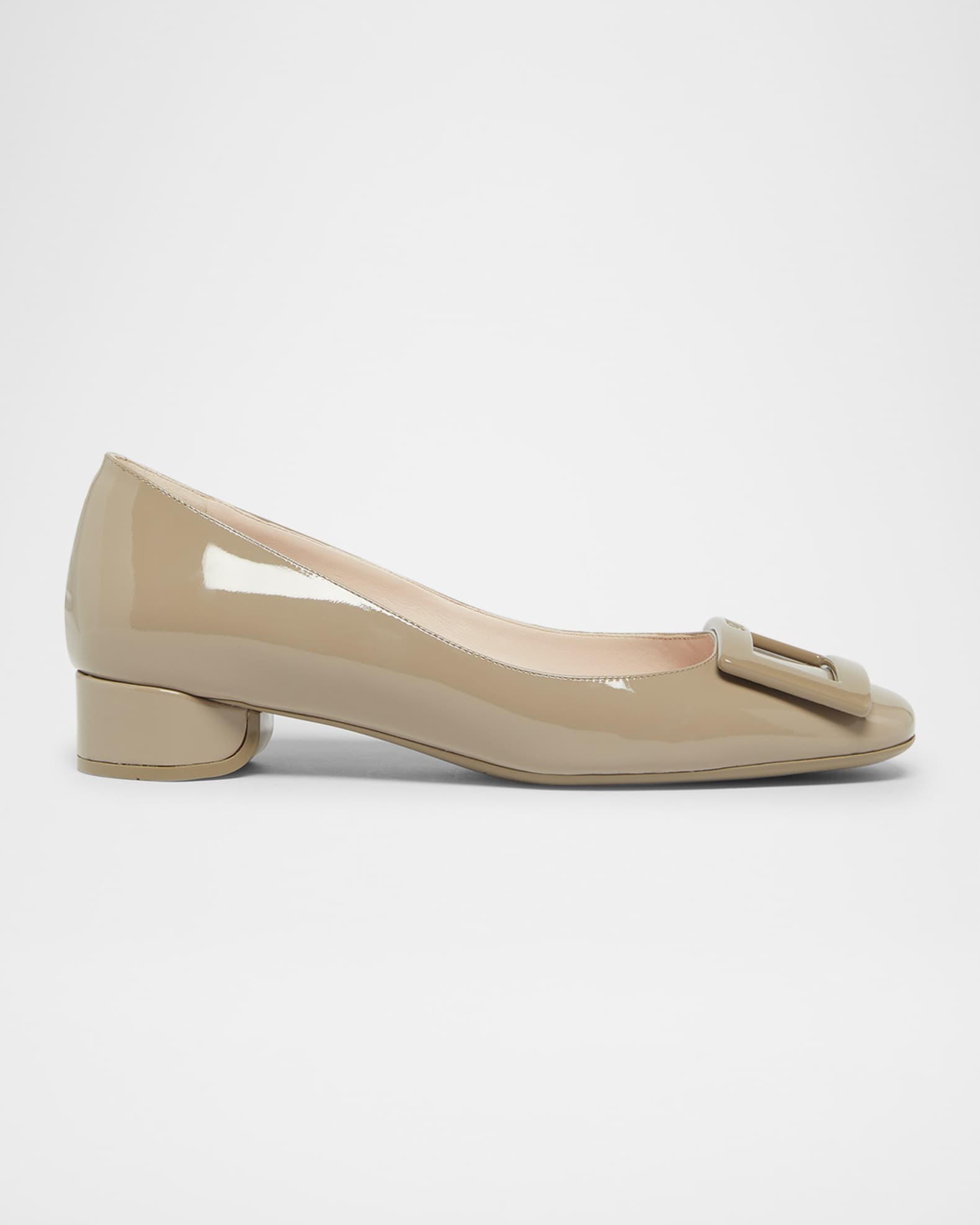 Roundy Patent Buckle Ballerina Pumps 0